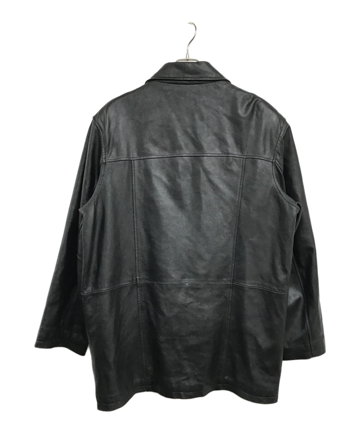 中古・古着通販】BLACK LEDER (ブラックレーデル) ラムレザーコート