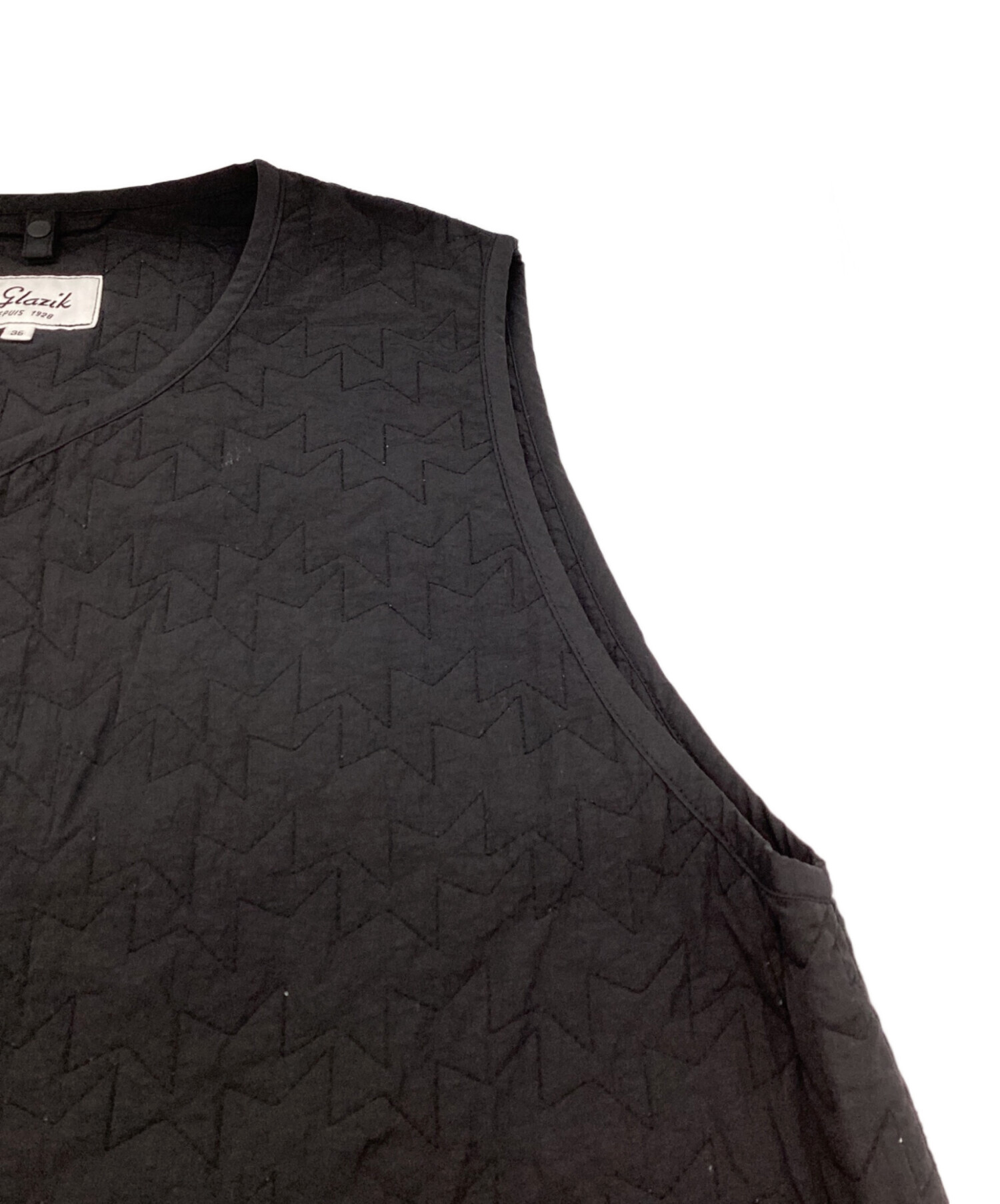 中古・古着通販】LE GLAZIK (ル グラジック) キルティングロングベスト