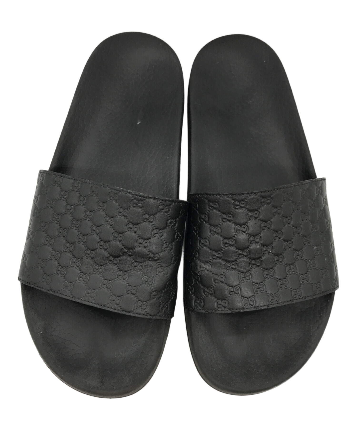 中古・古着通販】GUCCI (グッチ) ラバースライドサンダル ブラック