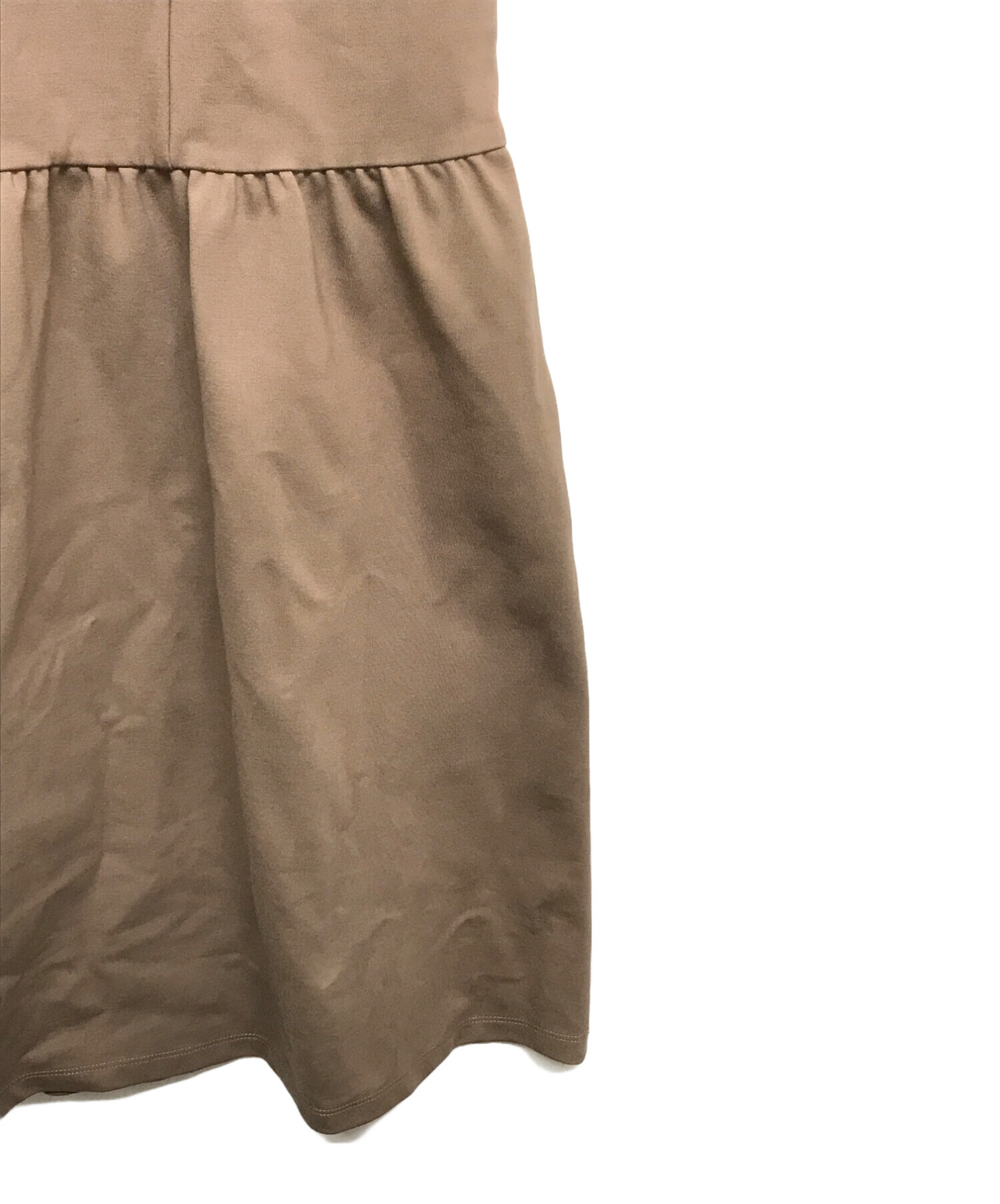 Her lip to ノースリーブ ロングワンピース M ベージュ Her lip to 「Her to」 ノースリーブワンピース M ブラック