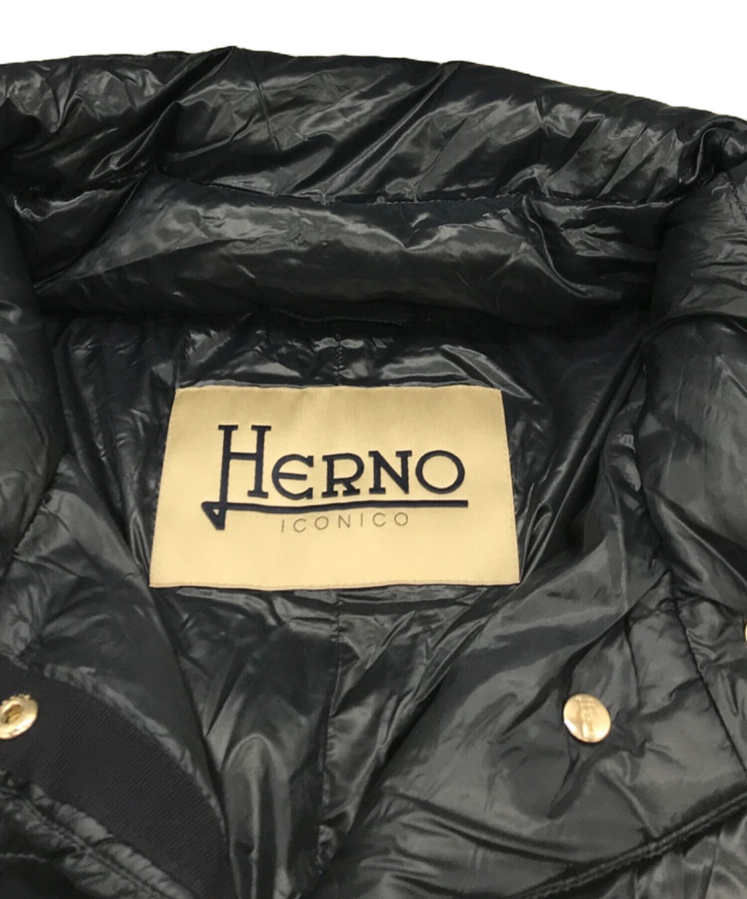 中古・古着通販】HERNO (ヘルノ) DORA ダウンコート ネイビー サイズ 