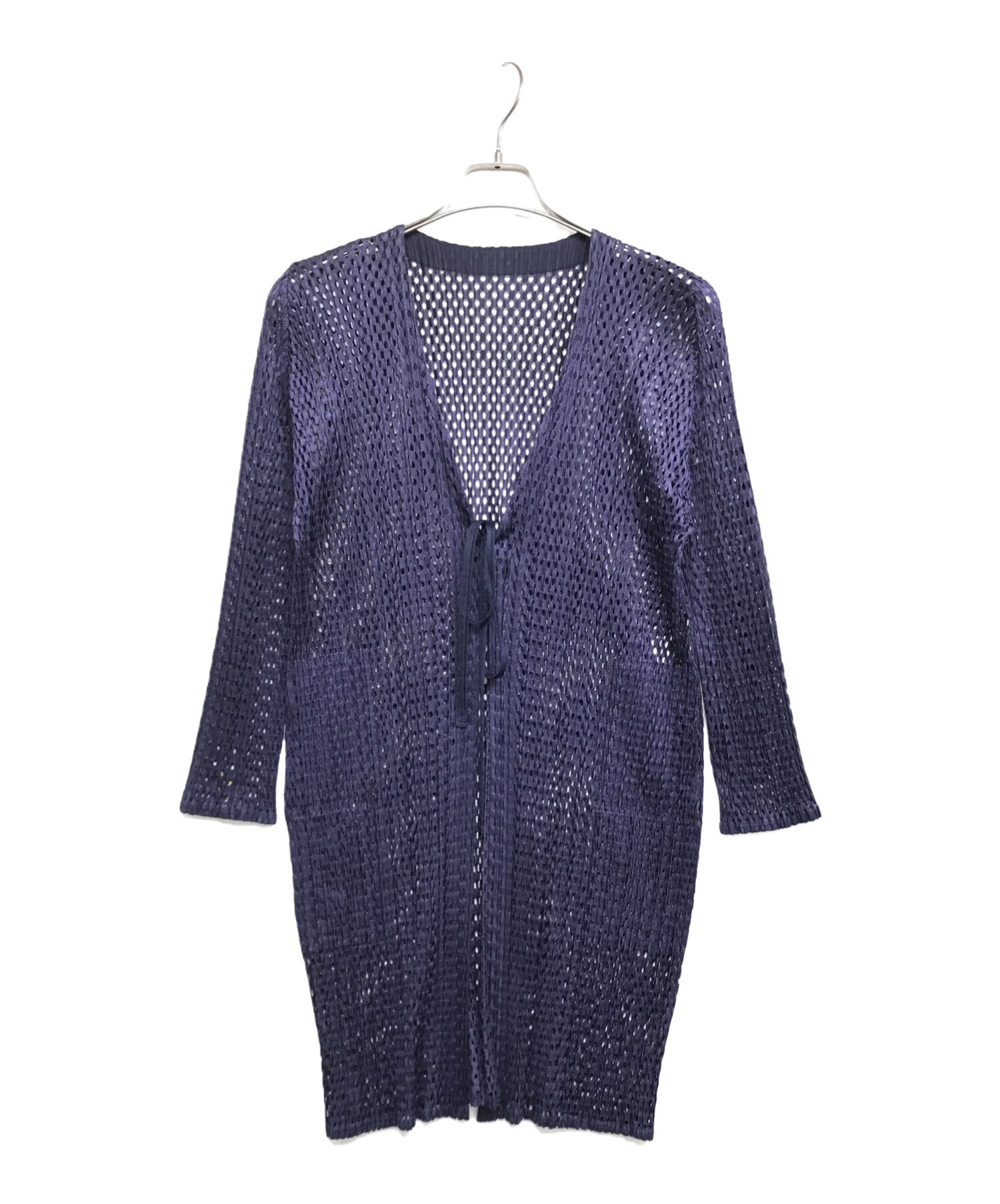 プリーツプリーズ　PLEATS PLEASE　メッシュ　カーディガン プリーツプリーズPLEATS PLEASEメッシュカーディガン