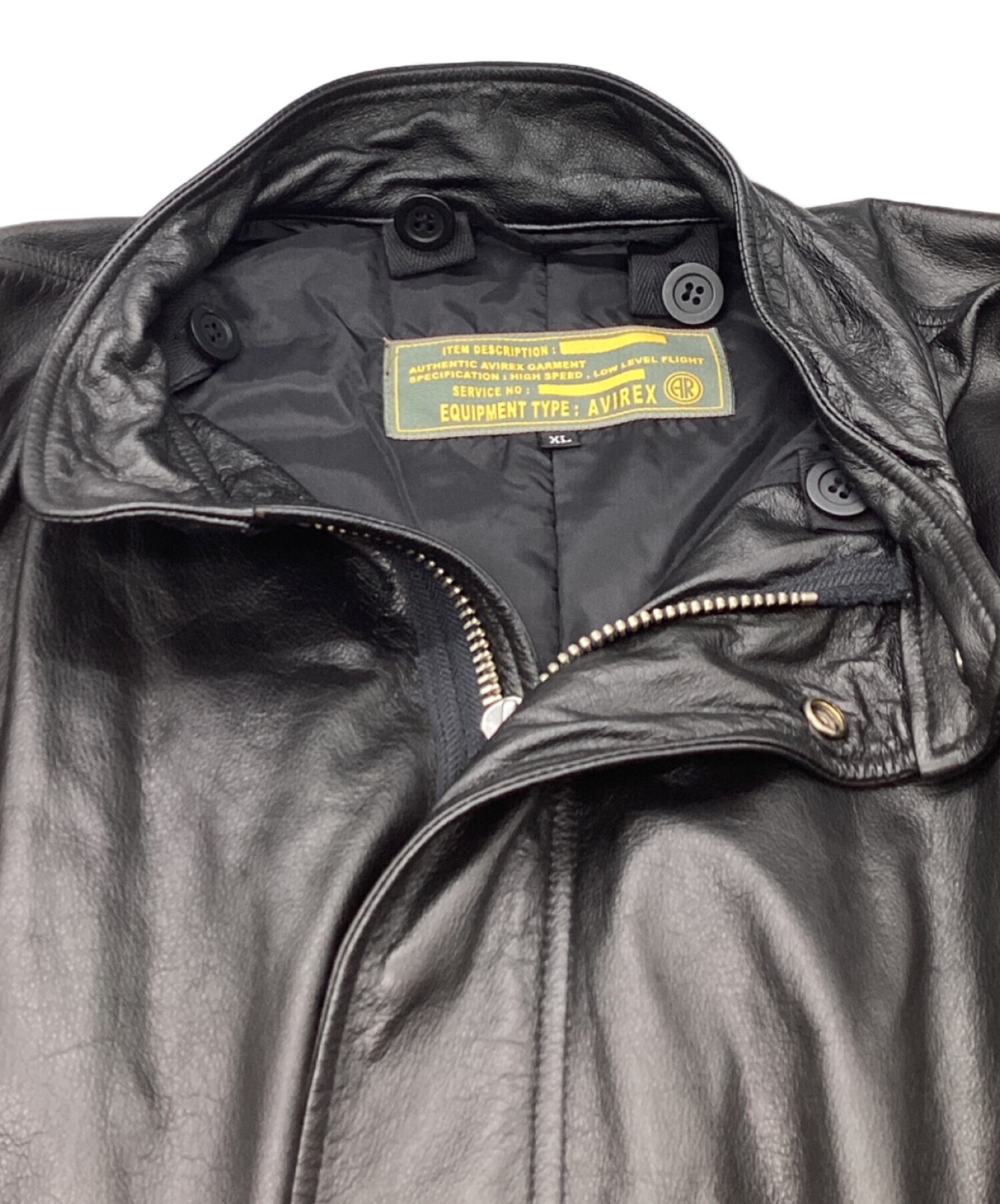 中古・古着通販】AVIREX (アヴィレックス) カウレザーモッズコート