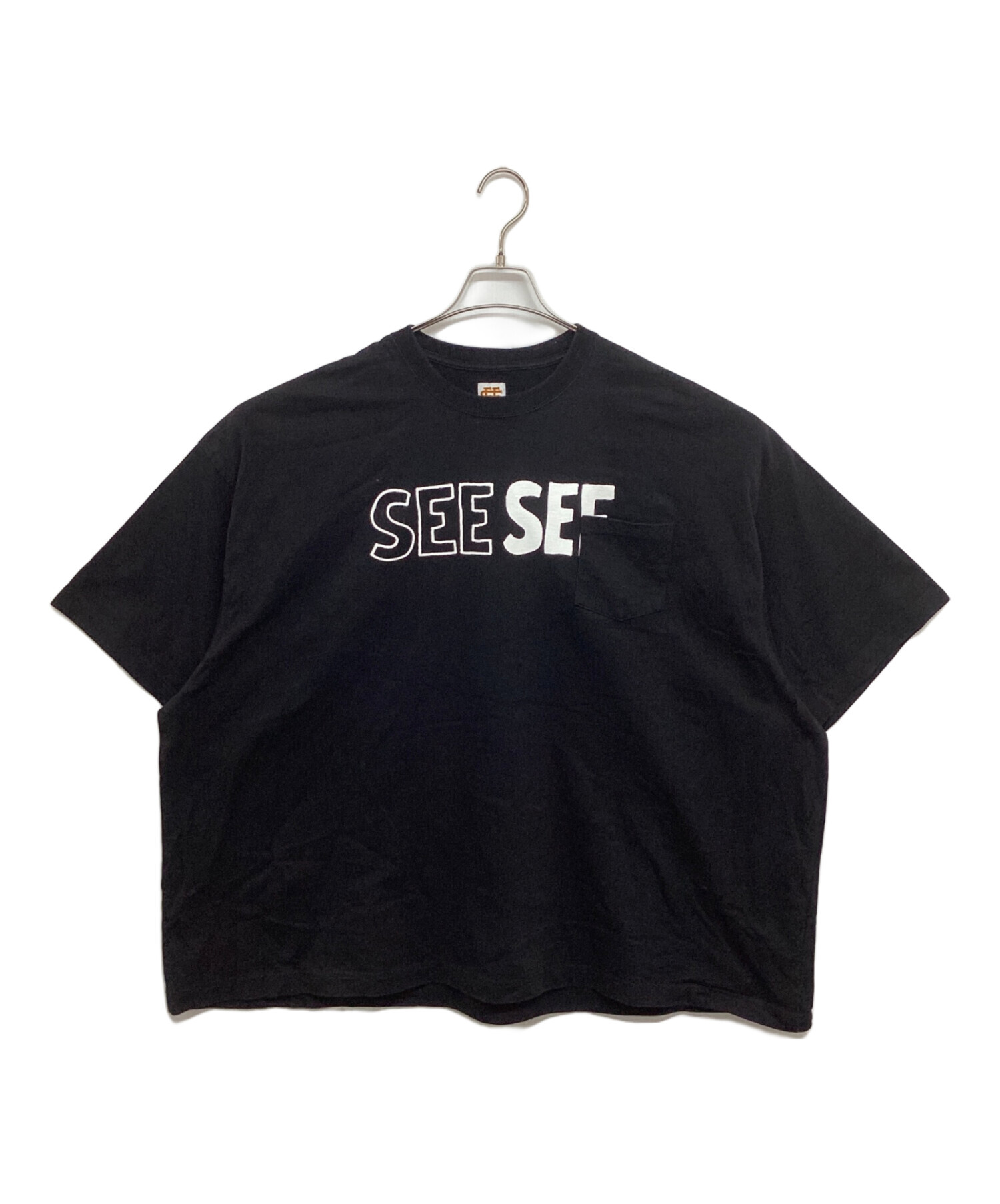 XLサイズ SEESEE FONT LOGO CREW GREY XLサイズ SEE SEE FONT LOGO 