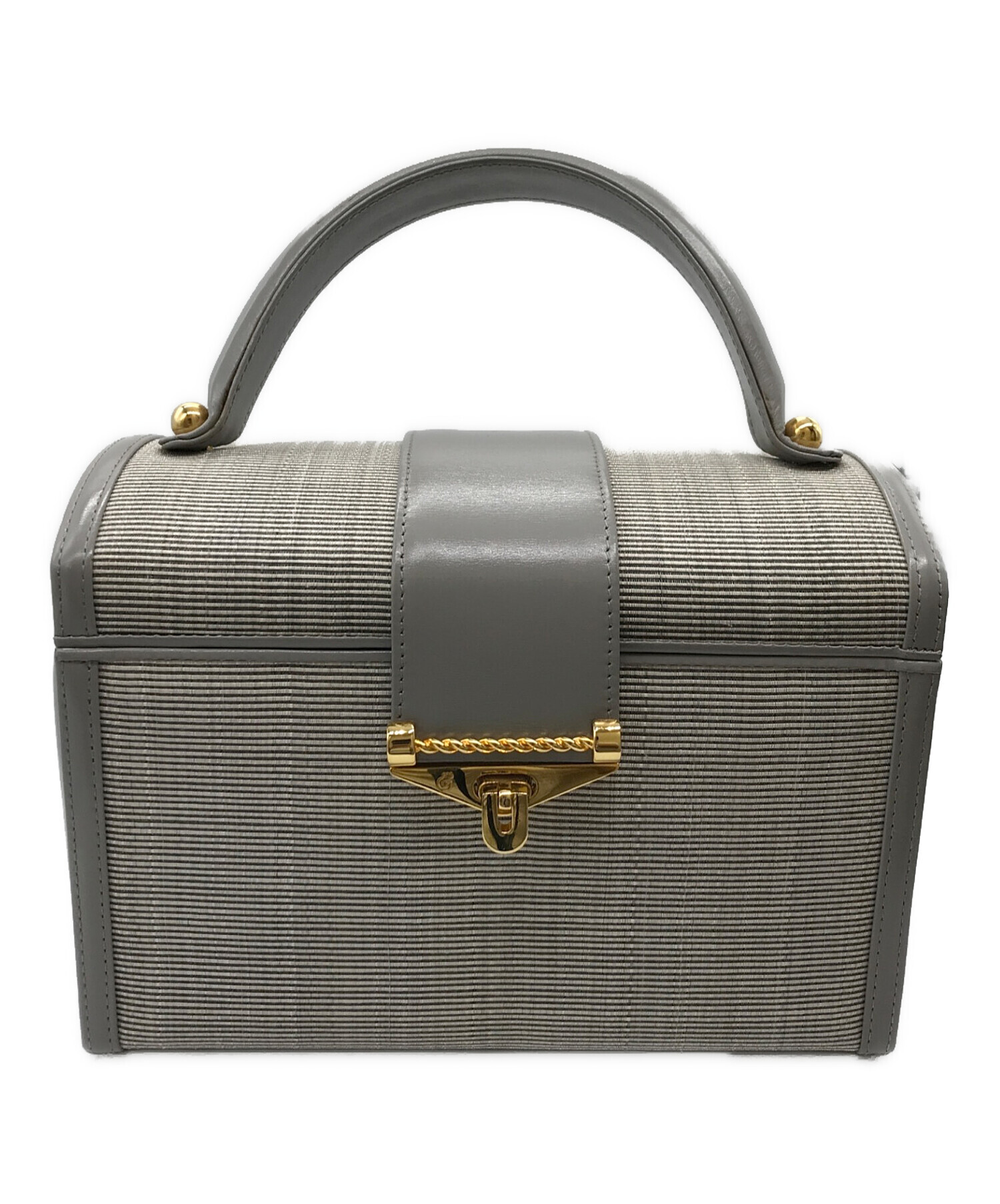 中古・古着通販】COMTESSE (コンテス) バニティバッグ グレー 中古・古着通販】COMTESSE (コンテス) バニティバッグ グレー