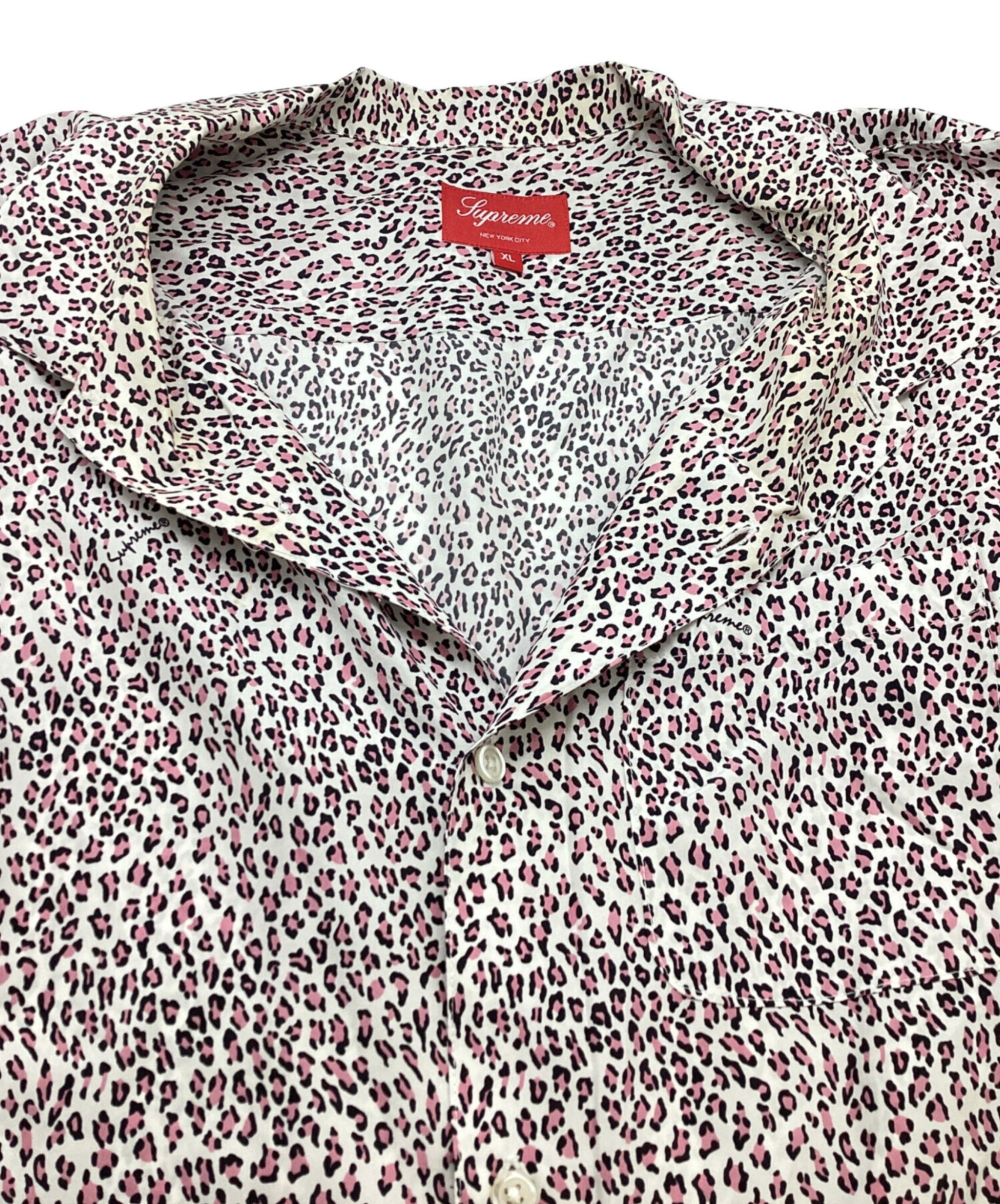 中古・古着通販】SUPREME (シュプリーム) Leopard Silk S/S Shirt 22SS