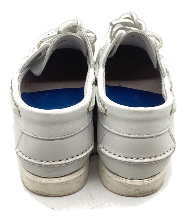 9/13まで　美品　45R×Paraboot レザーのデッキシューズ　ホワイト 中古・古着通販】PARABOOT (パラブーツ) 45R (フォーティーファイブ