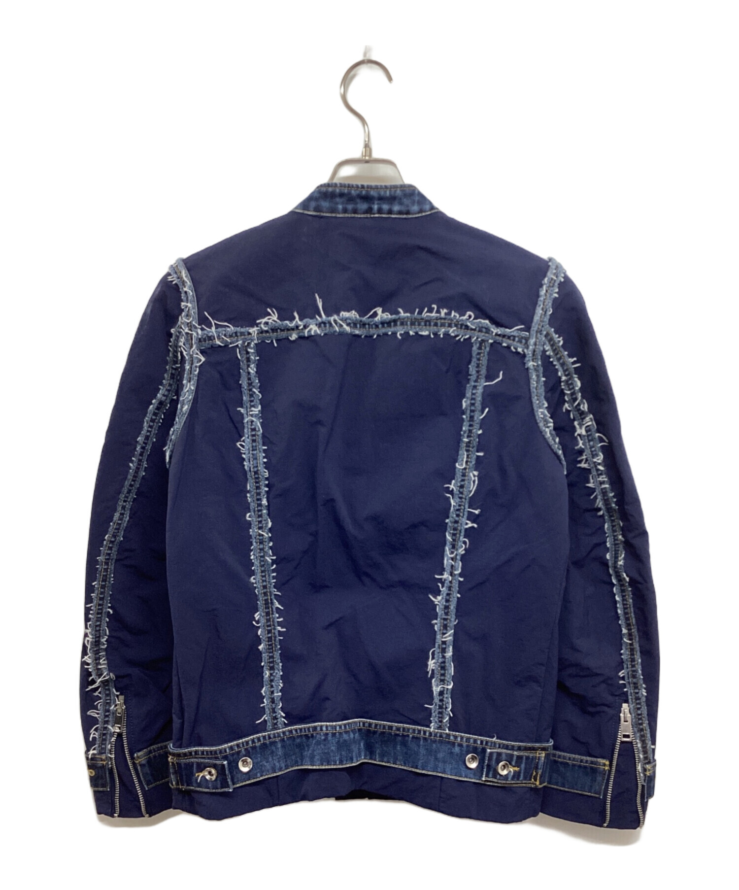 中古・古着通販】DIESEL (ディーゼル) ナイロン切替デニムジャケット 