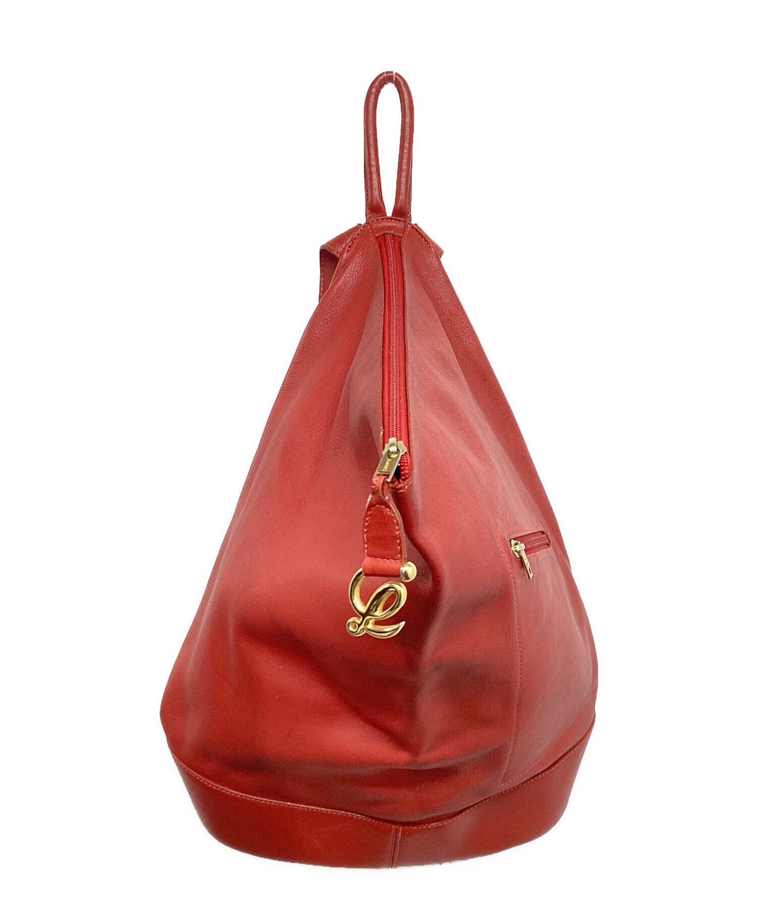 LOEWE ロエベ アントン キャンバス レザー ポーチ付き リュックサック