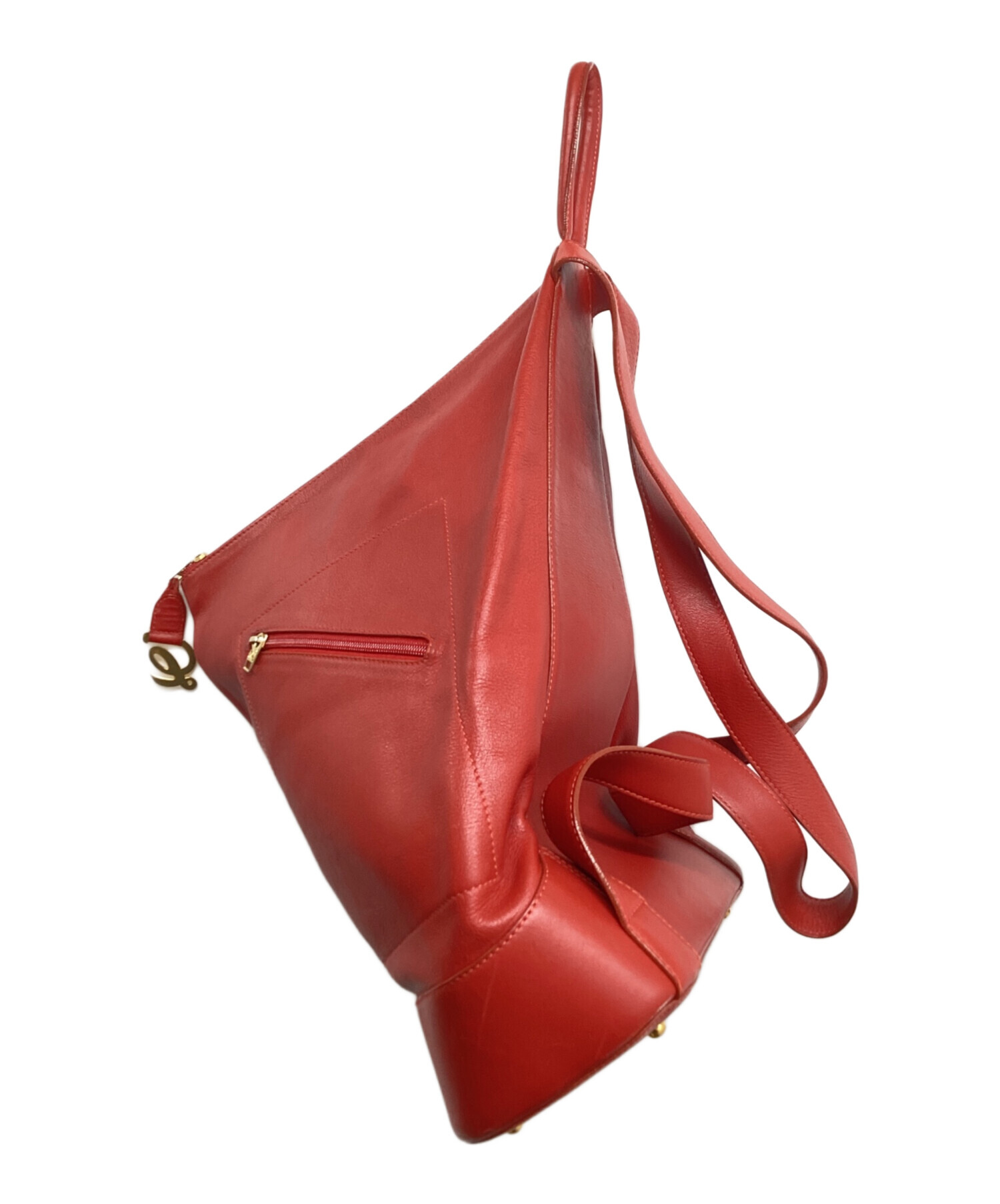 LOEWE ロエベ アントン リュックサック バックパック レザー イエロー 