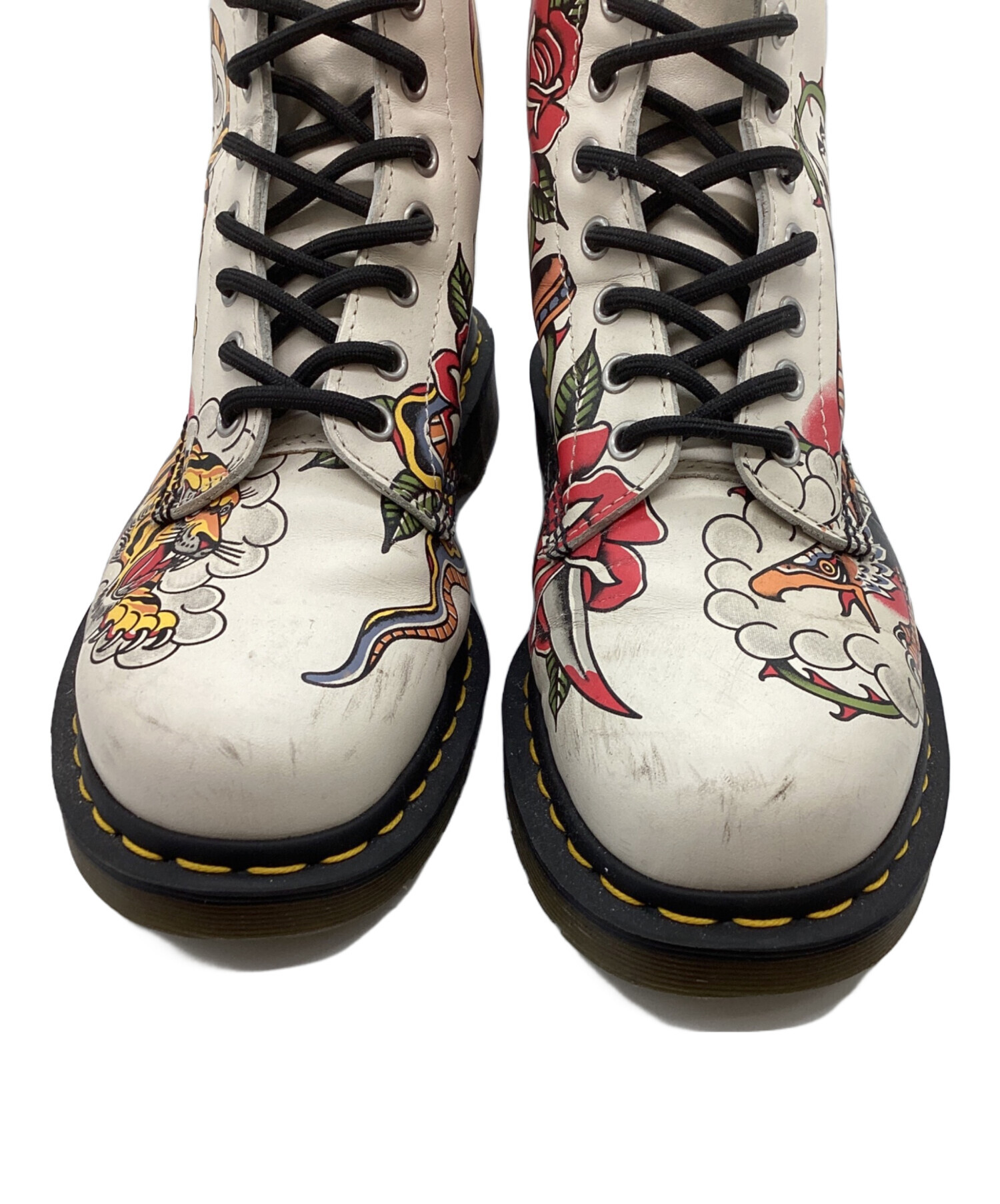 dr.martens GREZ UK8 タトゥー ブーツ ドクターマーチン ×GREZ