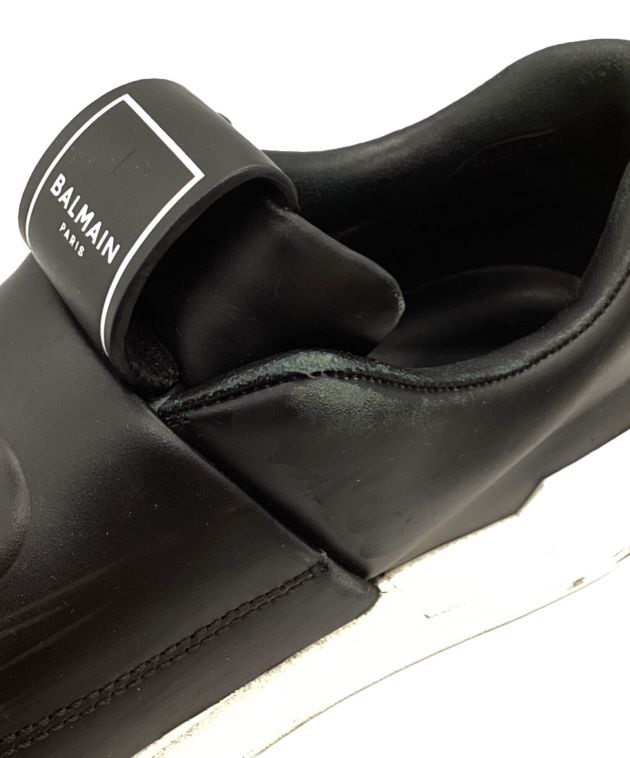 中古・古着通販】BALMAIN (バルマン) レザースニーカー ブラック