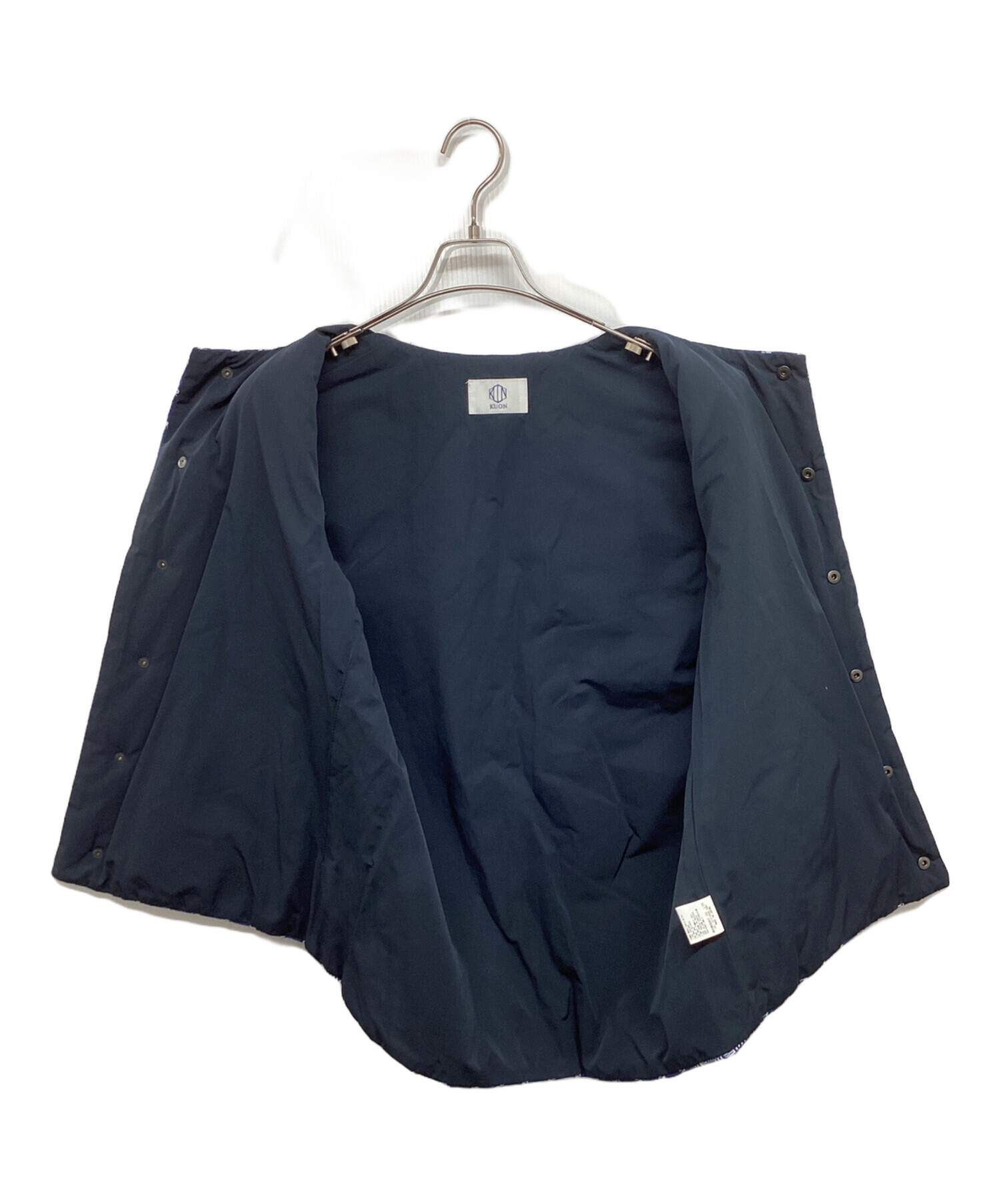 中古・古着通販】KUON (クオン) 吉野格子中綿ベスト YOSHINO PLAID 