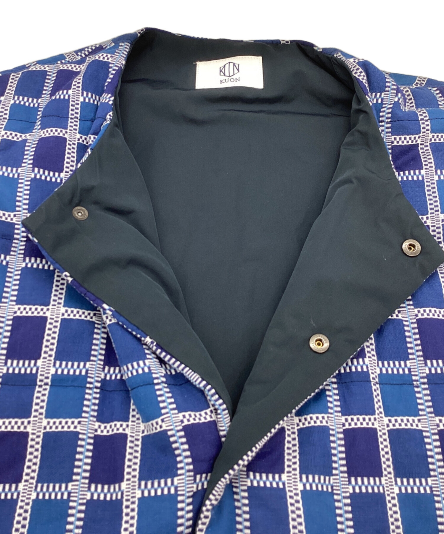 中古・古着通販】KUON (クオン) 吉野格子中綿ベスト YOSHINO PLAID 