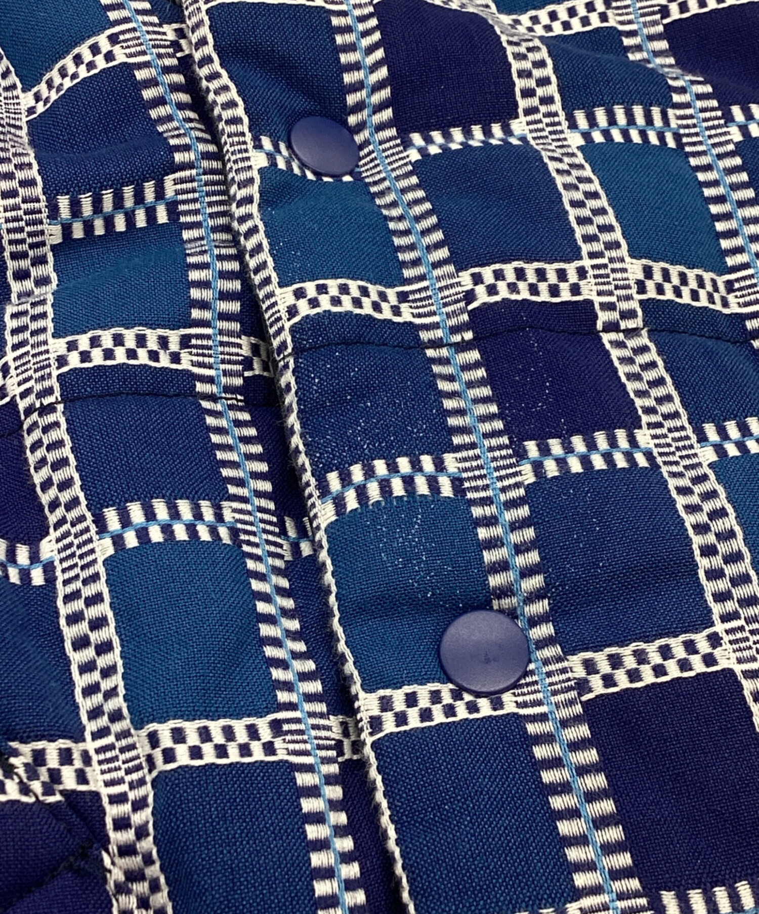 中古・古着通販】KUON (クオン) 吉野格子中綿ベスト YOSHINO PLAID 