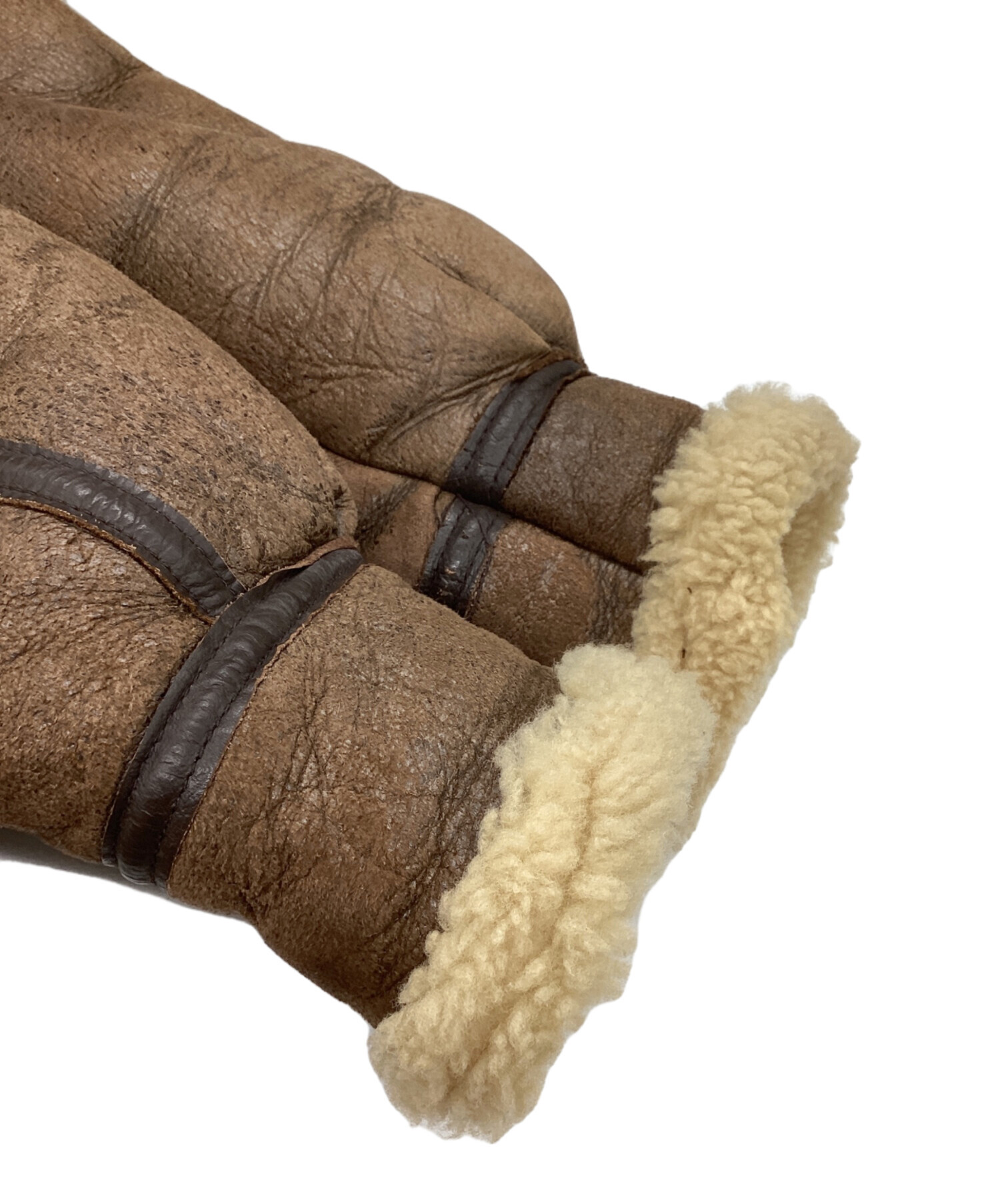 Orchard Motorcycle B-3型ムートンレザージャケット USA製 BRANDED Orchard Motorcycle B-3 リアルムートン フライト