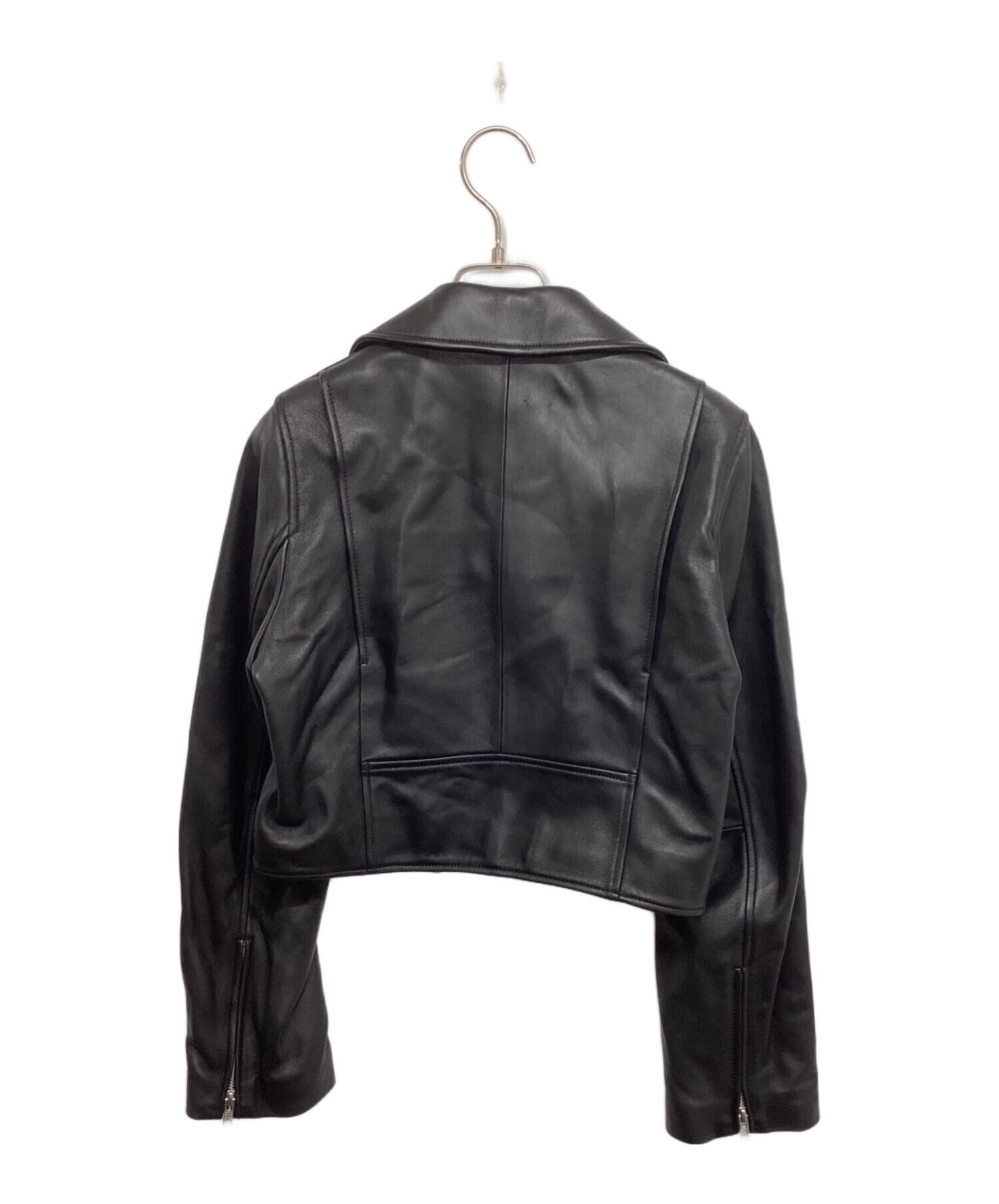 FRAY I.D / レザージャケット・ブルゾン/0/羊革/BLK/FWFJ234066// 中古・古着通販】FRAY ID (フレイ アイディー) ライダースジャケット