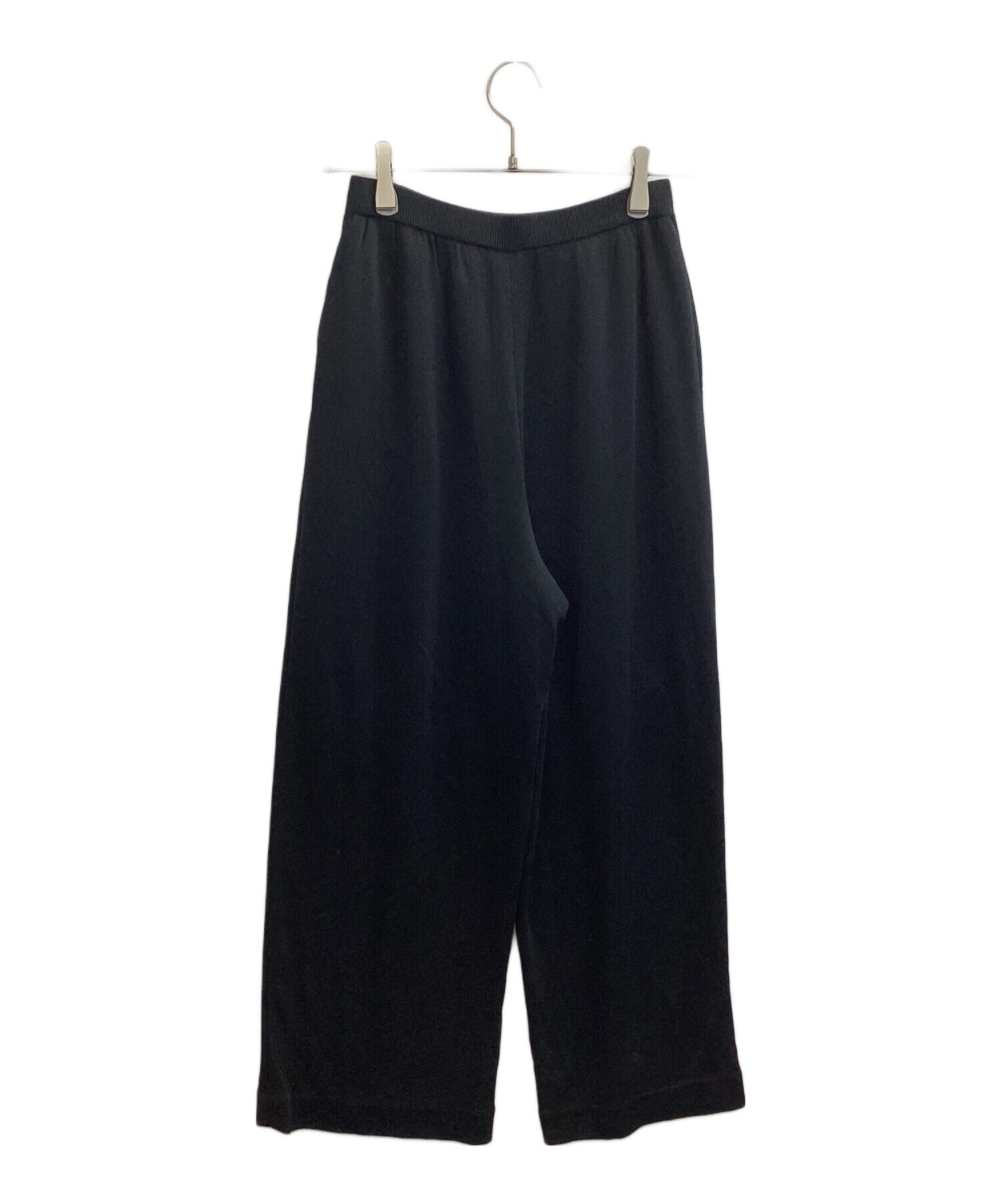 中古・古着通販】FOXEY (フォクシー) ニットワイドパンツ ブラック