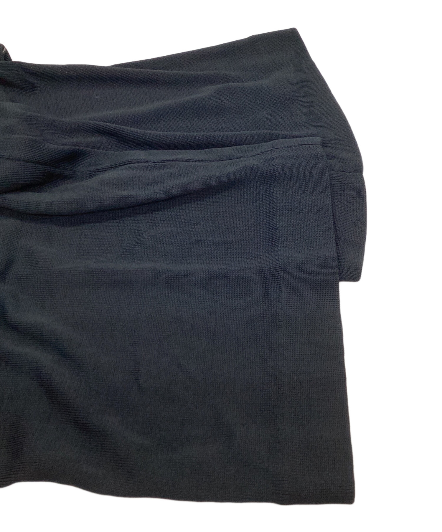 FOXEY フォクシー ニットパンツ ウール 黒 ワイド ガウチョ 38 M 中古・古着通販】FOXEY (フォクシー) ニットワイドパンツ ブラック