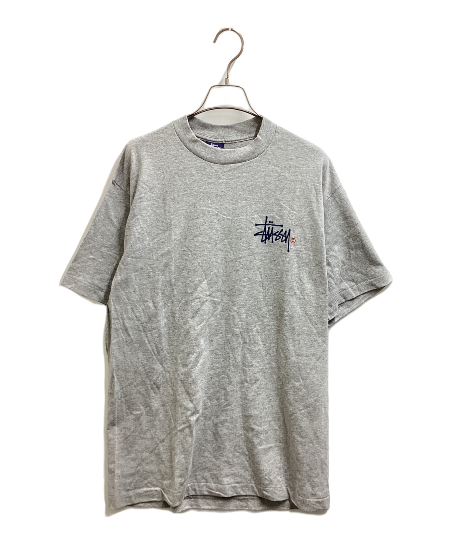 中古・古着通販】stussy (ステューシー) ストックロゴTシャツ 90's 紺