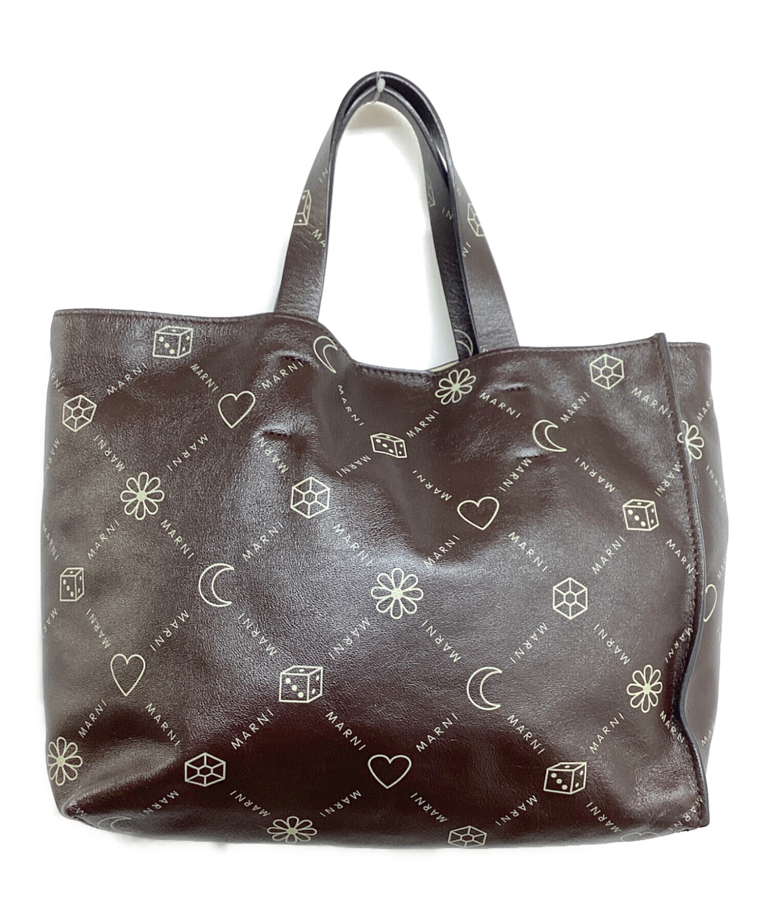 MARNI ブラウン ハンドバッグ マルニ ハンドバッグ ショルダーバッグ ミュゼオ ミニバッグ 2WAY