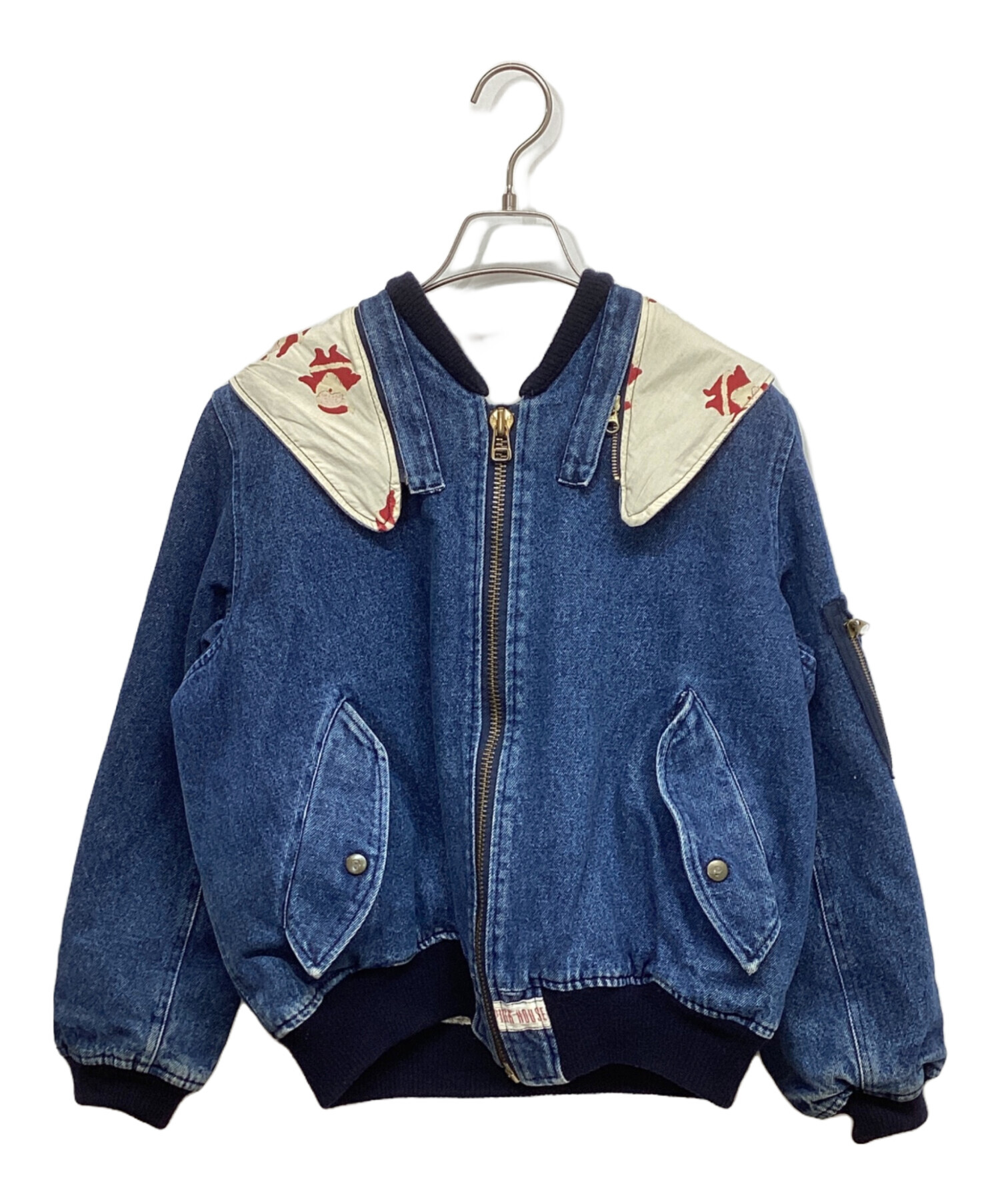 中古・古着通販】PINK HOUSE (ピンクハウス) 紺デニムサンタブルゾン