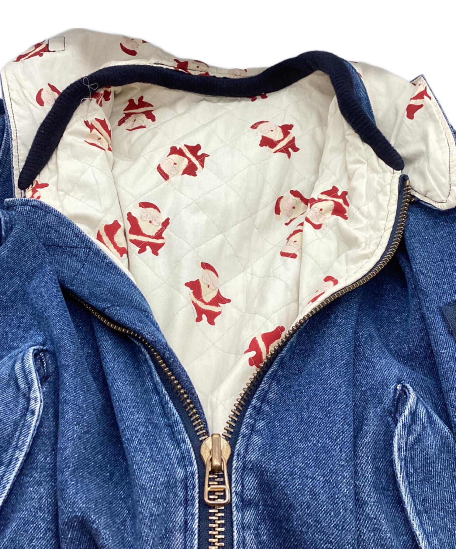 中古・古着通販】PINK HOUSE (ピンクハウス) 紺デニムサンタブルゾン