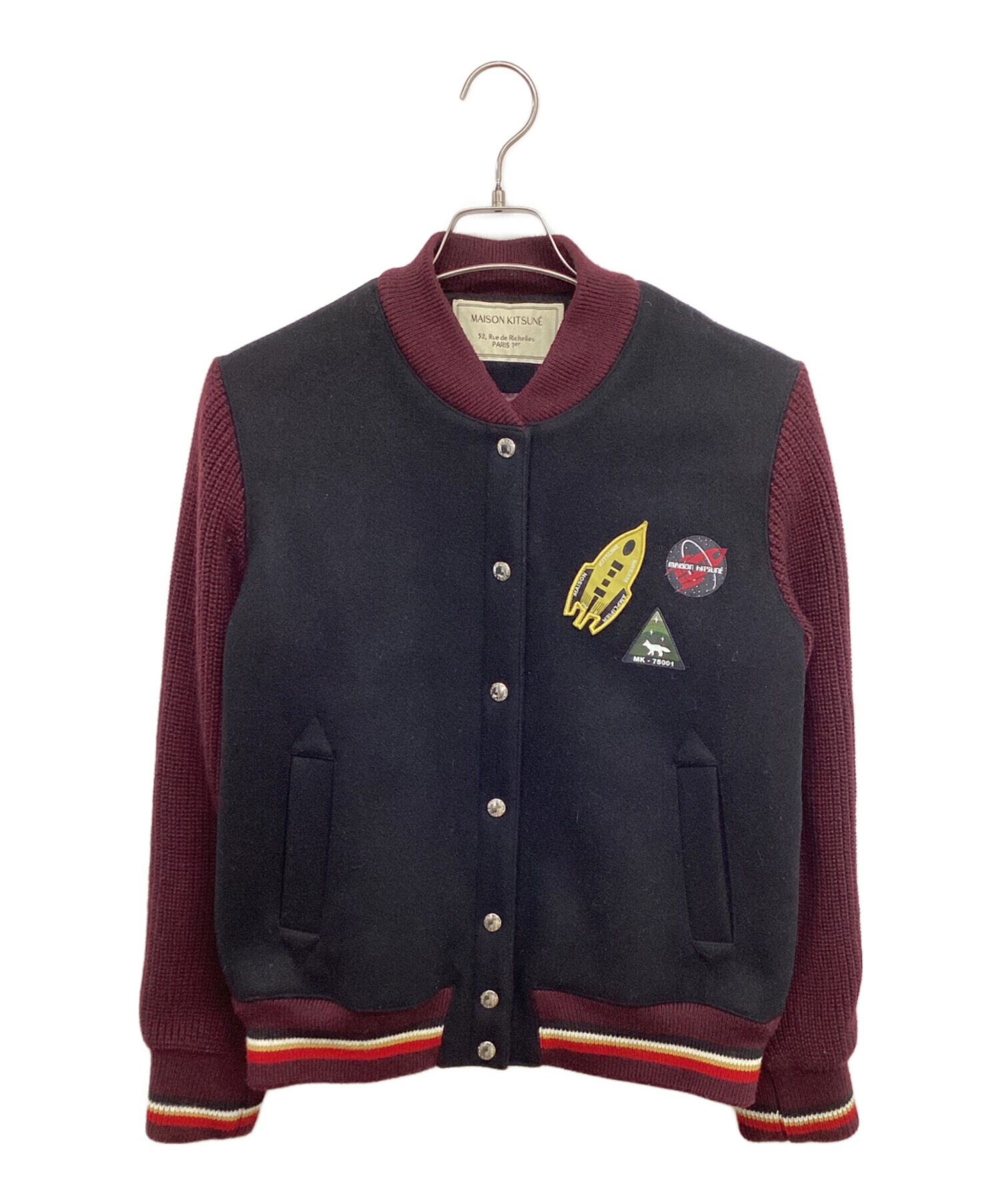 t*】様 海外限定モデル　メゾンキツネ　ウール　スタジャン　メンズ　ユニセックス 中古・古着通販】maison kitsune (メゾンキツネ) ウールスタジャン KWL