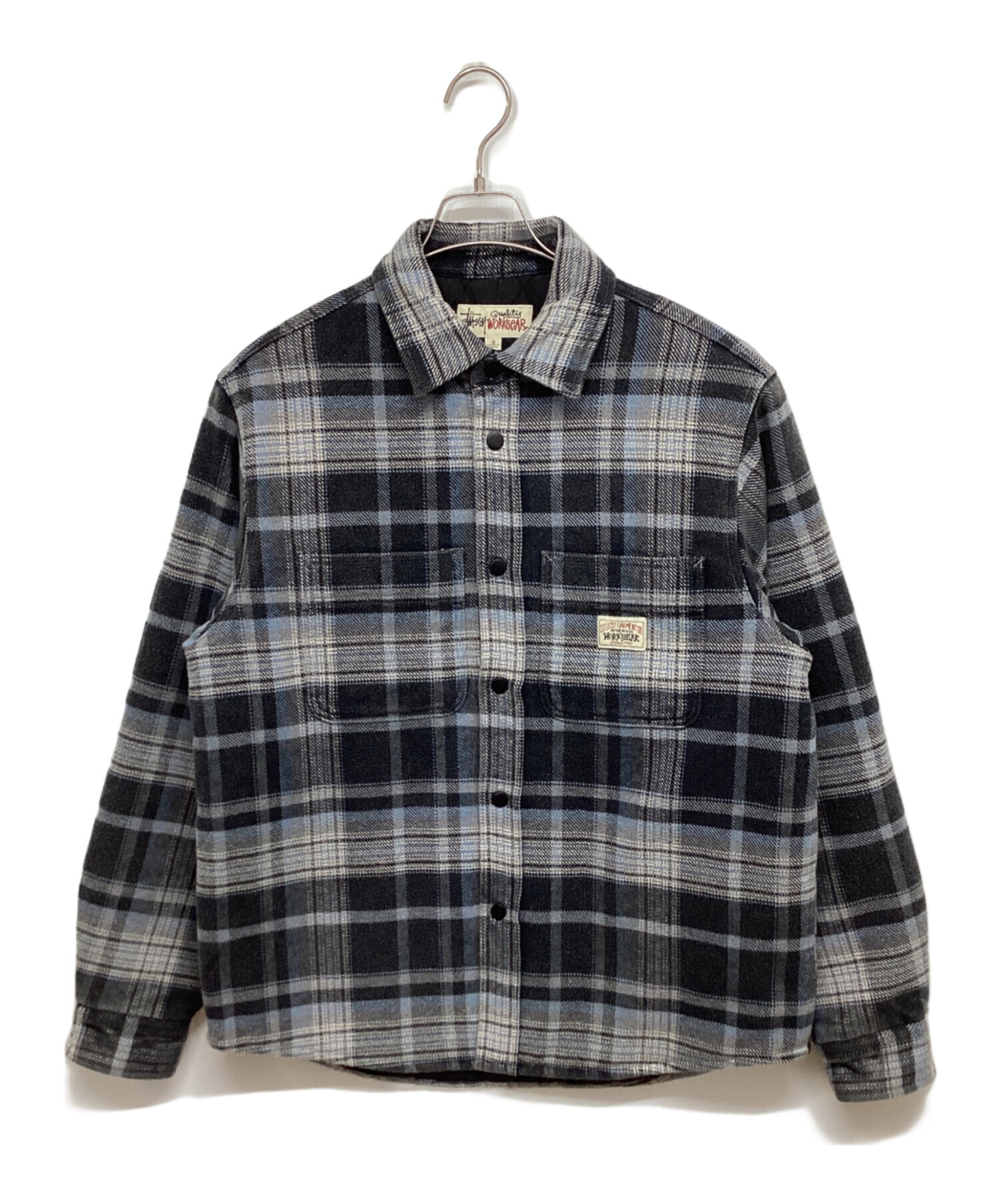 ジャケット・アウター Stussy heavy washed plaid shirt Stussy Heavy Washed Plaid Shirt - Blue – Civil