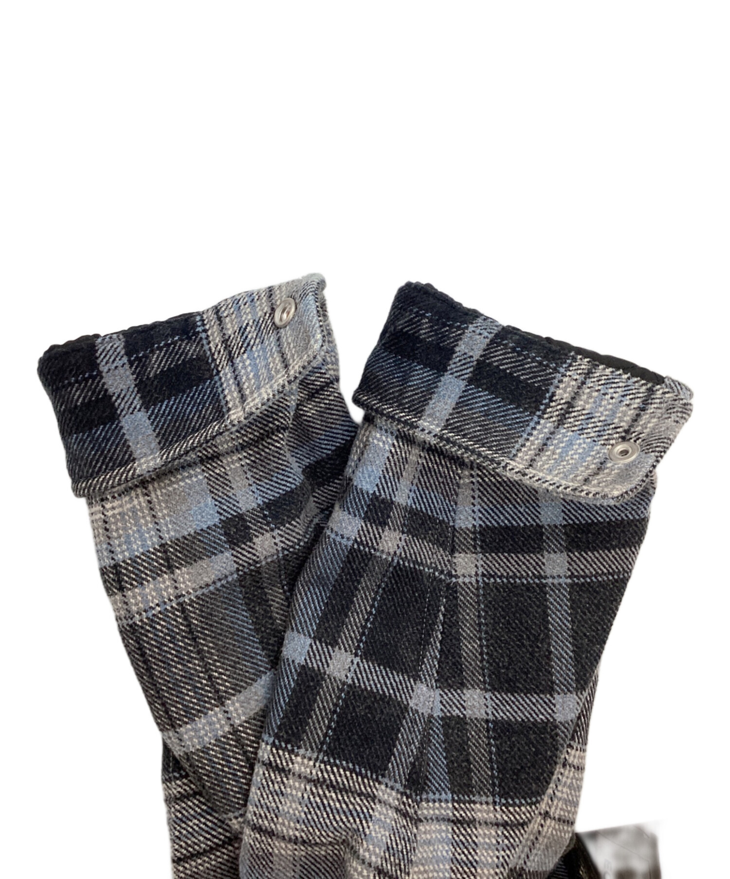 STUSSY グレー・チェック柄 つなぎ L STUSSY グレー・チェック柄