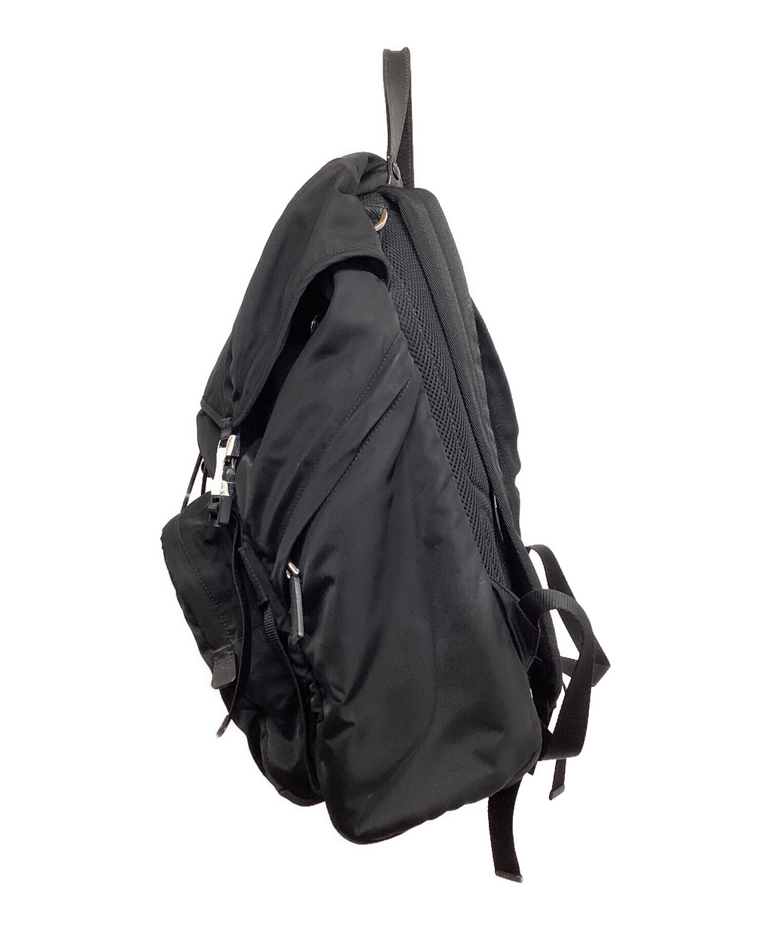 中古・古着通販】PRADA (プラダ) ナイロンリュック / 2VZ135 ブラック 