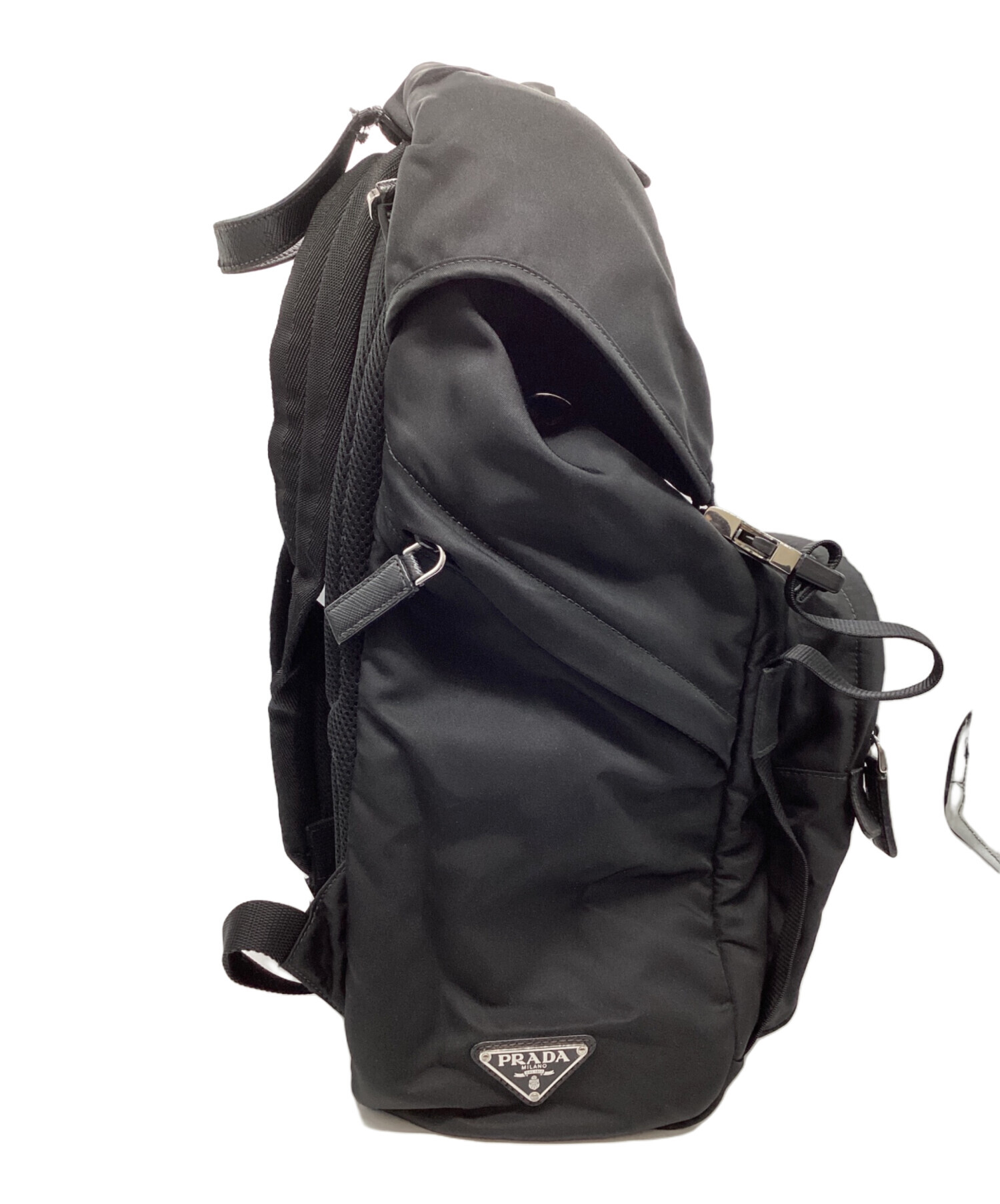 中古・古着通販】PRADA (プラダ) ナイロンリュック / 2VZ135 ブラック 
