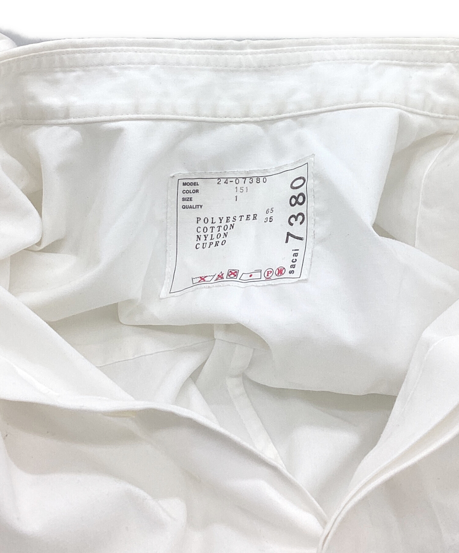 中古・古着通販】sacai (サカイ) Cotton Poplin x Nylon Twill Shirt
