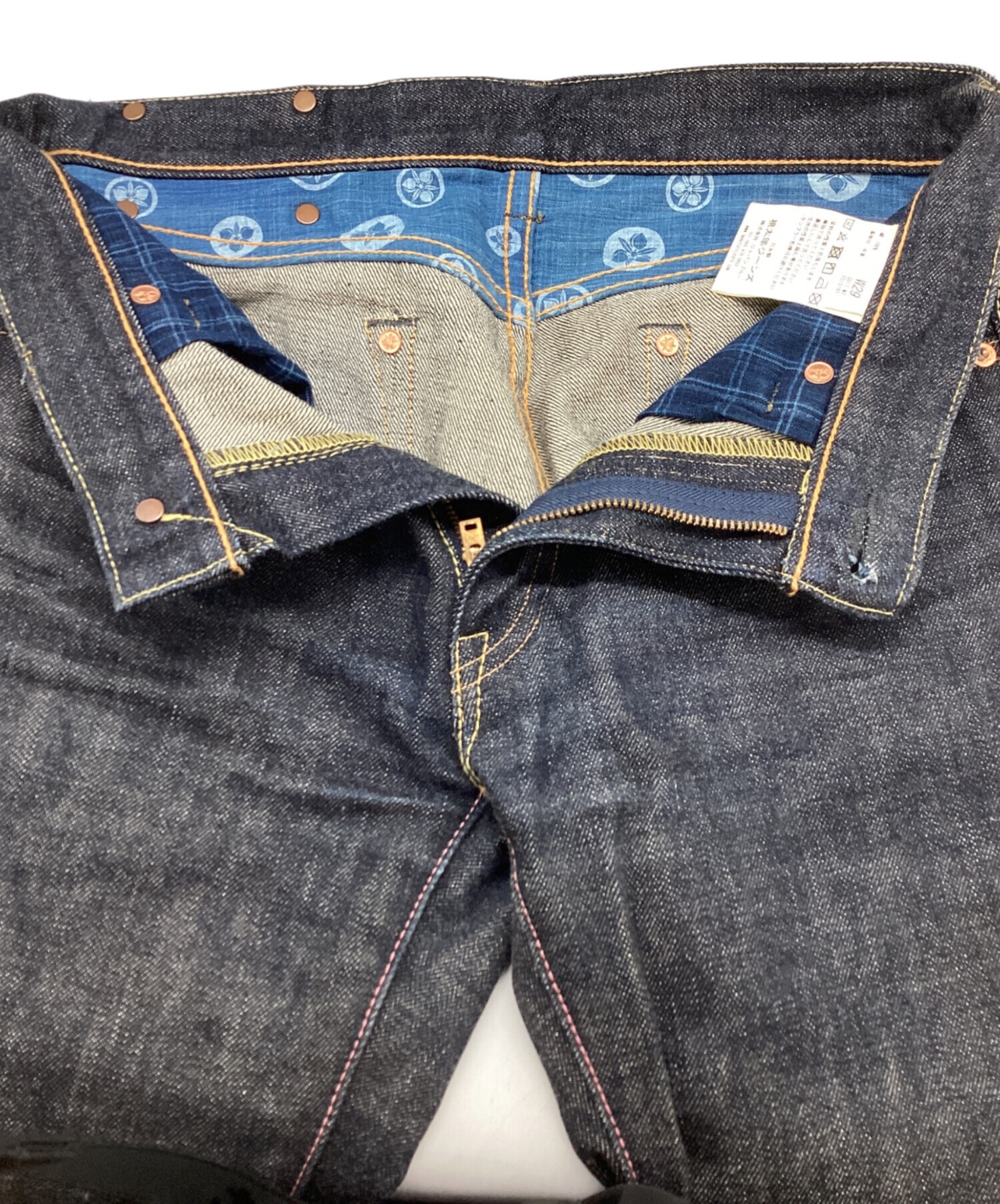 スーパーデリバリー 桃太郎ジーンズ 銅丹 セルビッチ デニムパンツ w29 