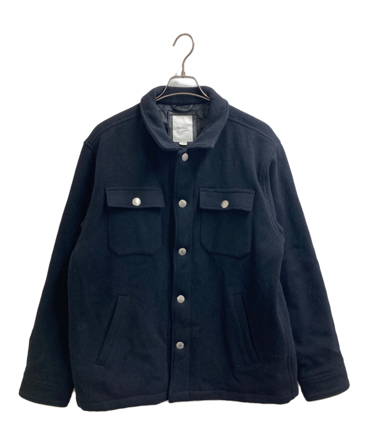 & Jackets in Jacket Cropped Cotton Faux-Leather-Trim L size JACKET SHIRT WOOL CRIMIE ジャケット・アウター Outerwear Vince | ジャケット・アウター