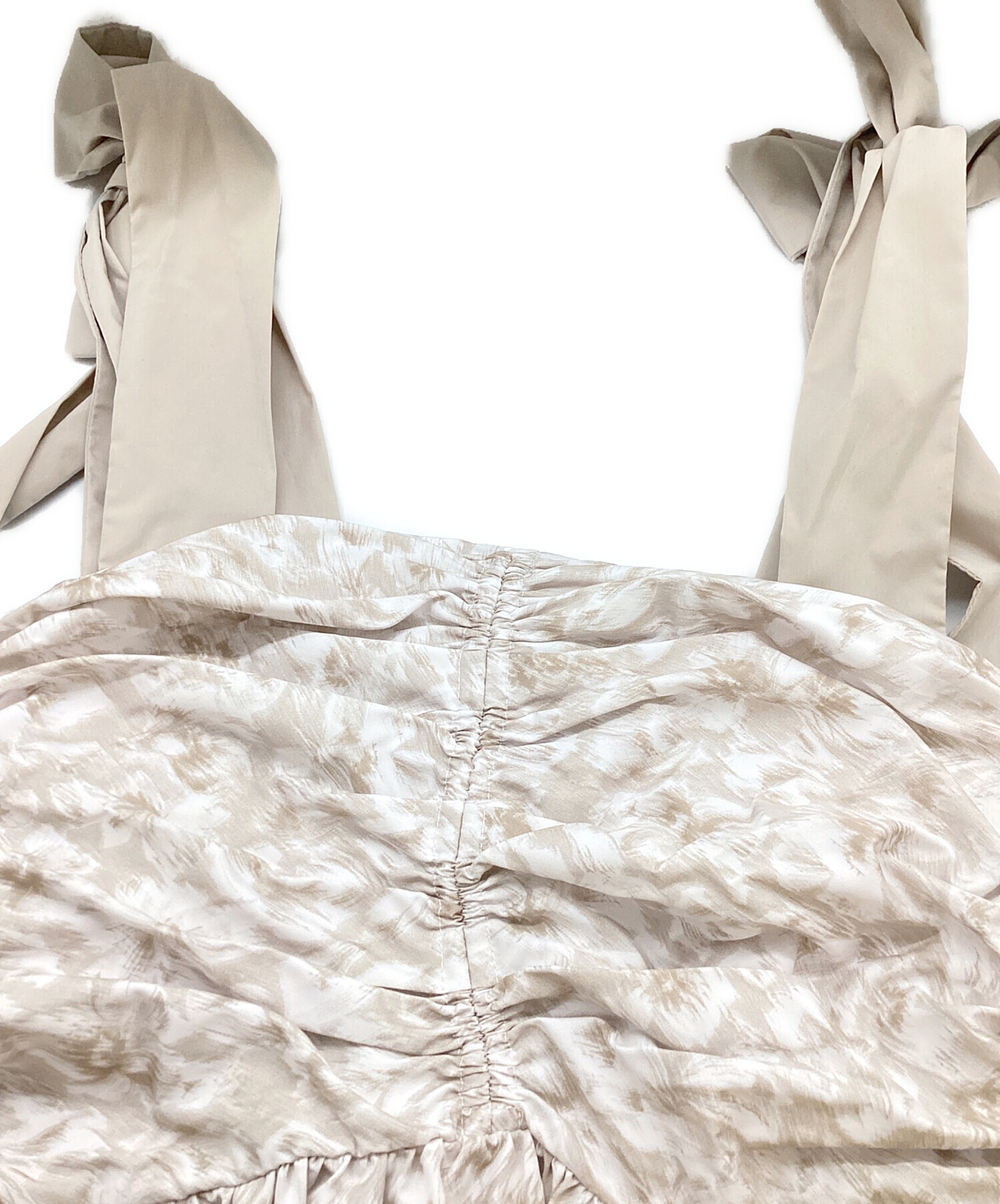 中古・古着通販】Snidel (スナイデル) ショルダーリボンフラワーワンピ