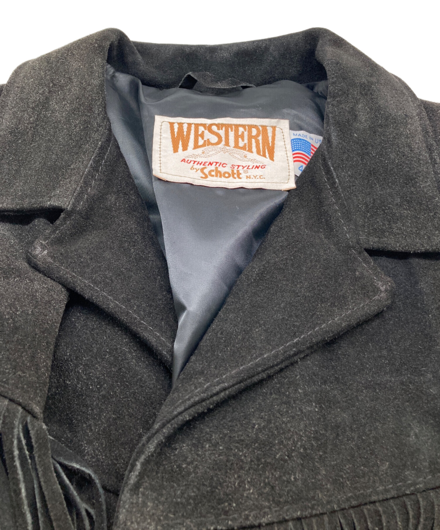 中古・古着通販】Schott (ショット) スエード フリンジ ウエスタン