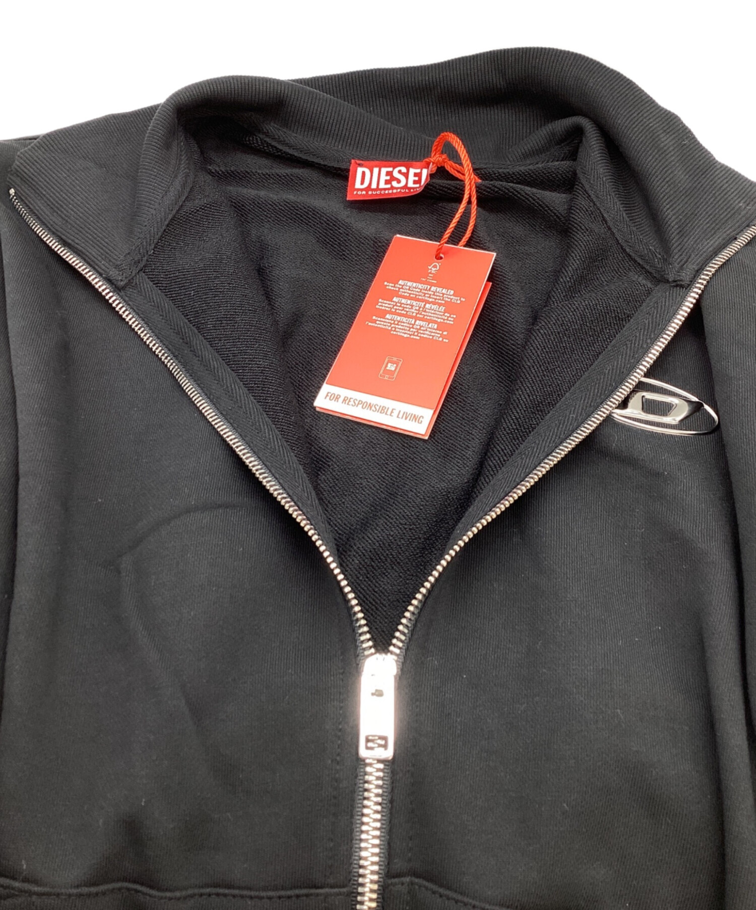 中古・古着通販】DIESEL (ディーゼル) ジップアップスウェット / S