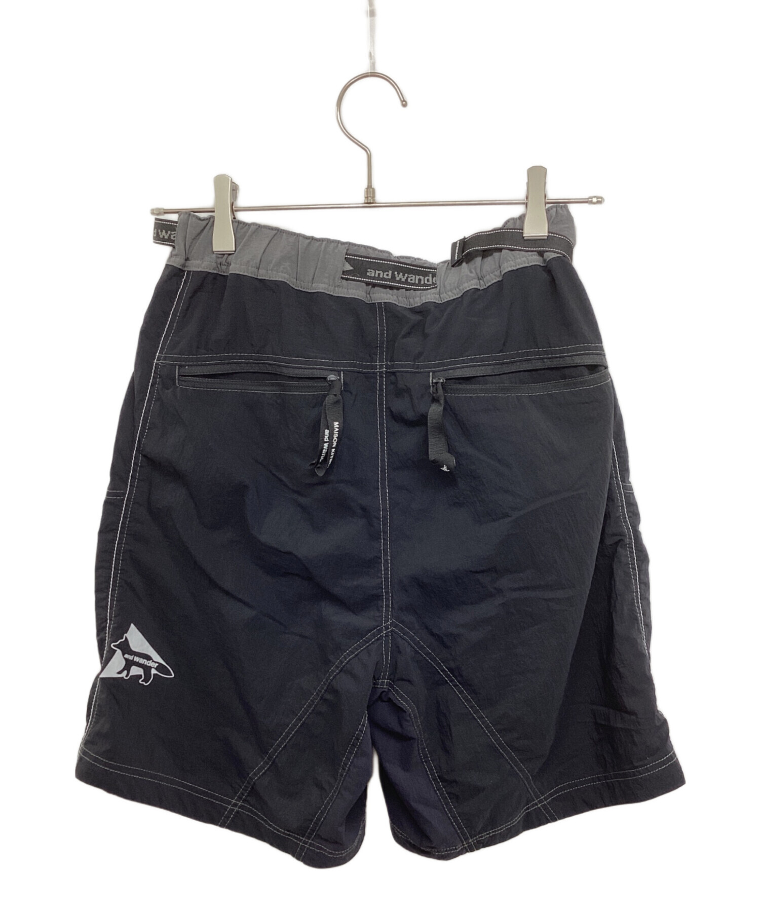 and wander × MAISON KITSUNE / ショートパンツ/5/ナイロン/574-3122901 中古・古着通販】and wander (アンドワンダー) maison kitsune (メゾン