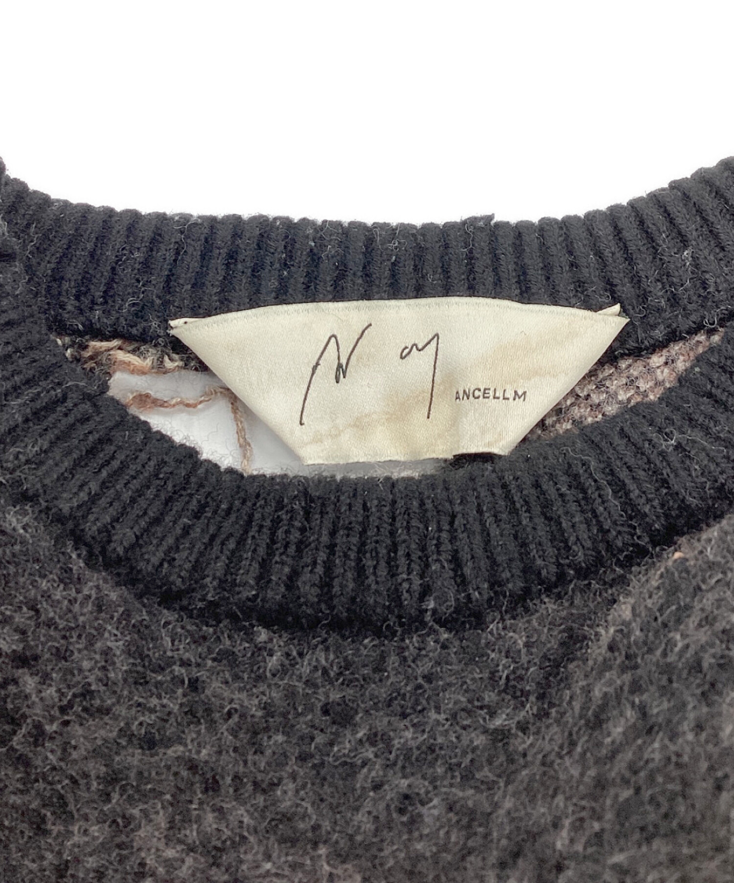中古・古着通販】ANCELLM (アンセルム) DAMAGE KNIT / ダメージニット