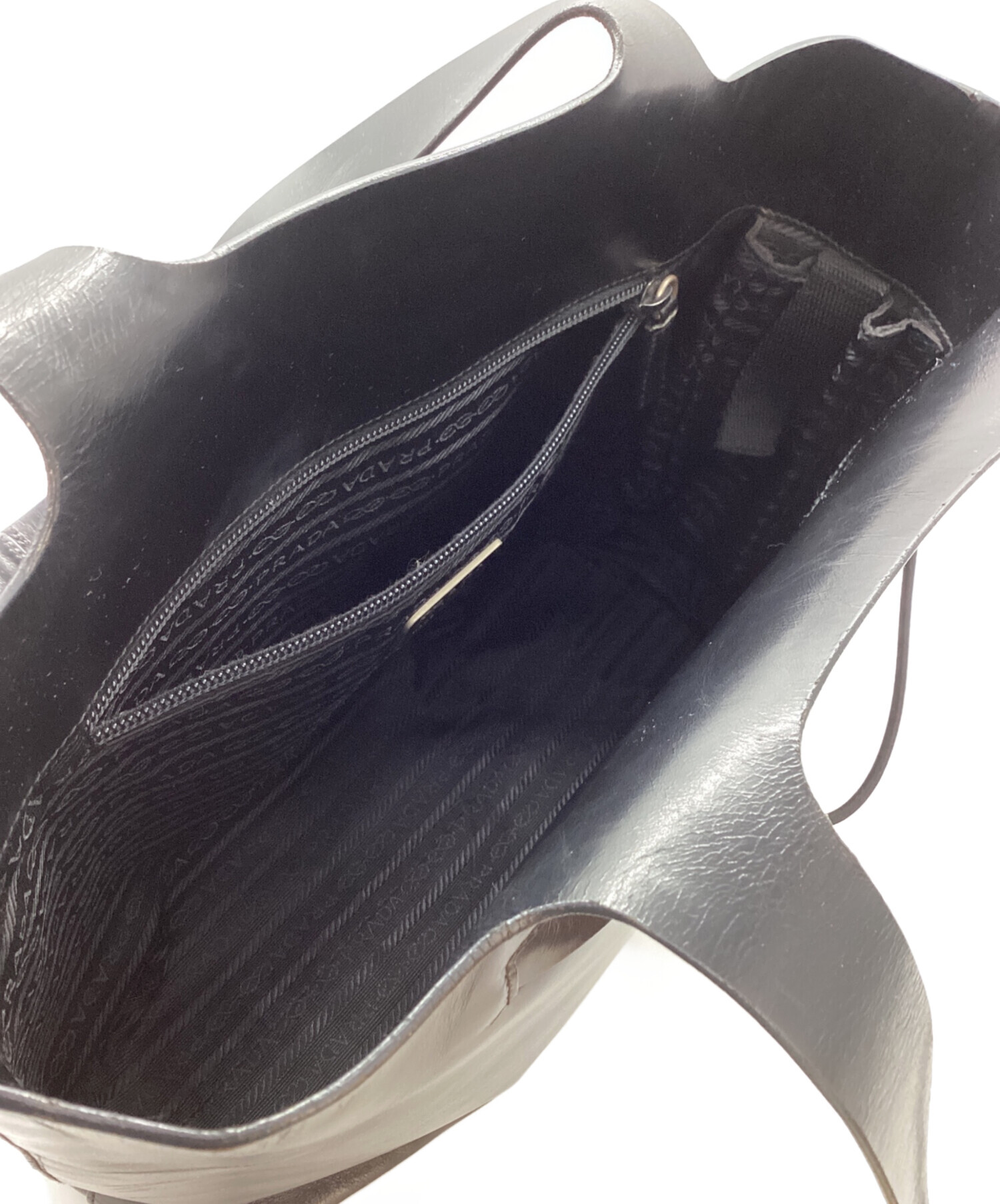 中古・古着通販】PRADA (プラダ) レザー ショッピングトートバッグ