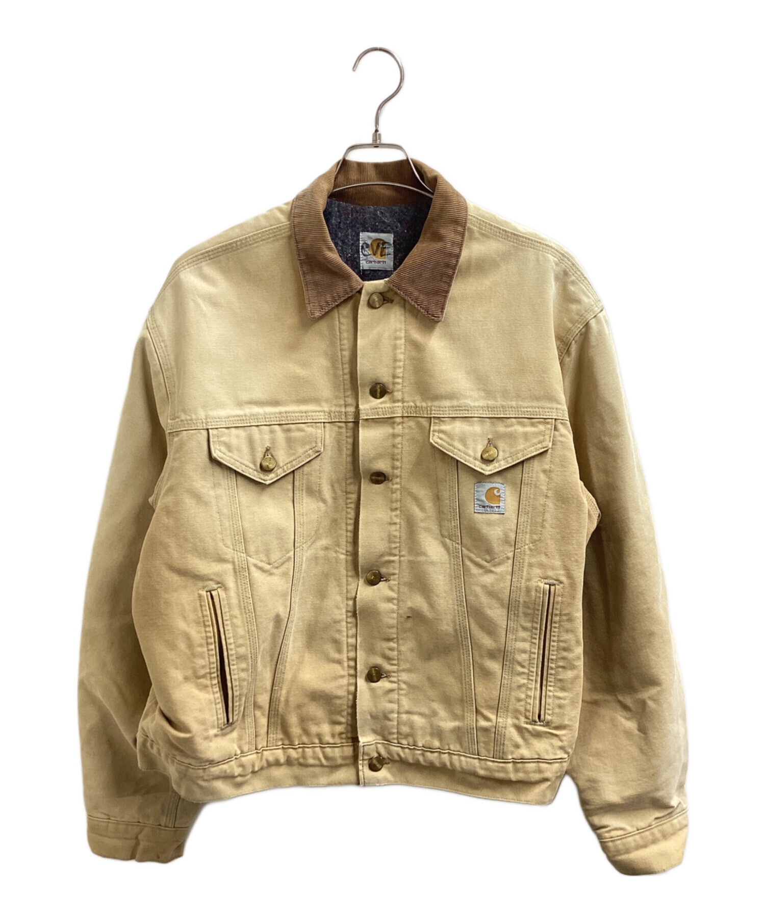 Carhartt ベージュ トラッカージャケット 中古・古着通販】CarHartt (カーハート) トラッカージャケット