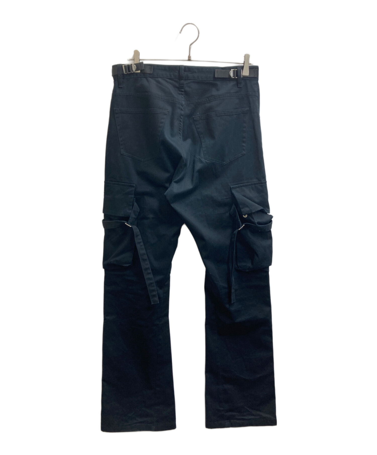 VUJA DÉ ブラックカーゴパンツ 中古・古着通販】Vuja De (ヴジャデ) カーゴフレアロングパンツ