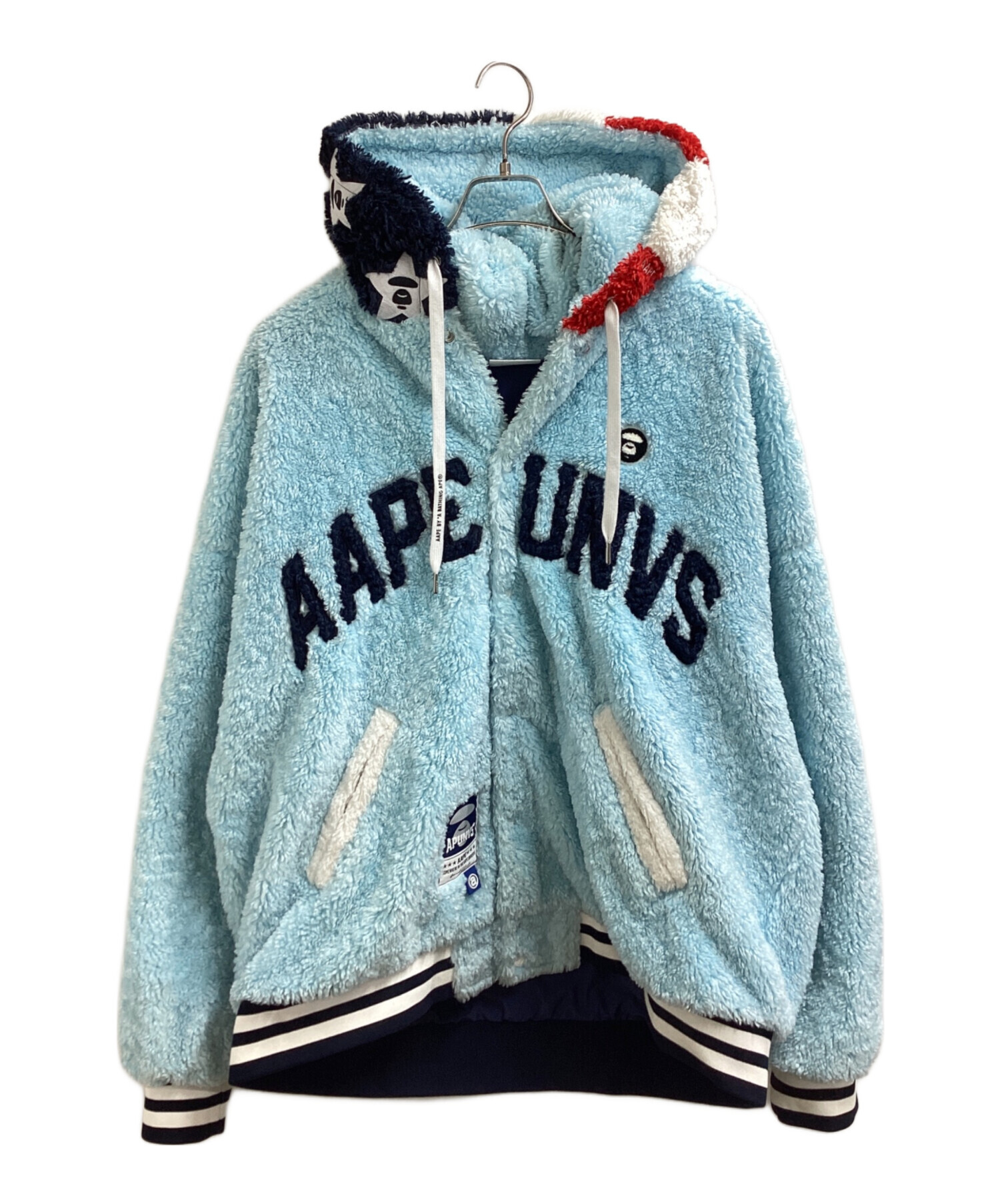 中古・古着通販】AAPE BY A BATHING APE MOONFACE HOODED FLUFFY 