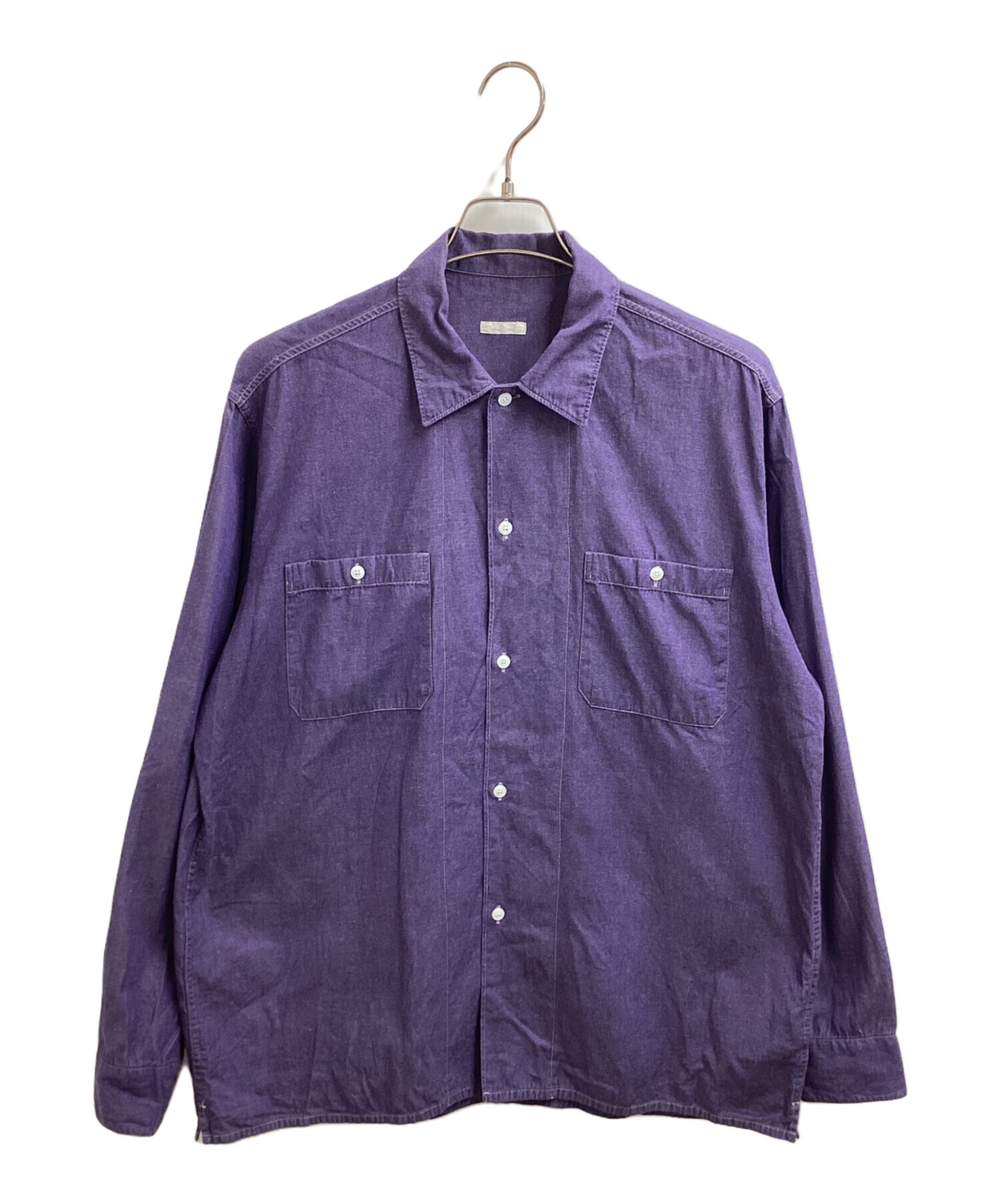 中古・古着通販】COMOLI (コモリ) open collar shirt / オープンカラー