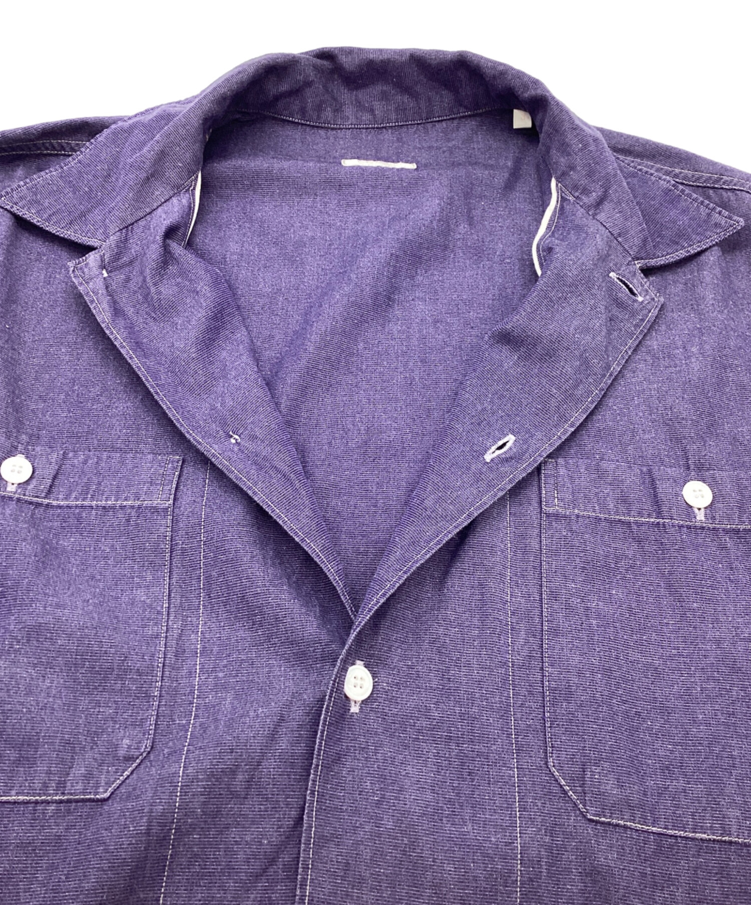 中古・古着通販】COMOLI (コモリ) open collar shirt / オープンカラー