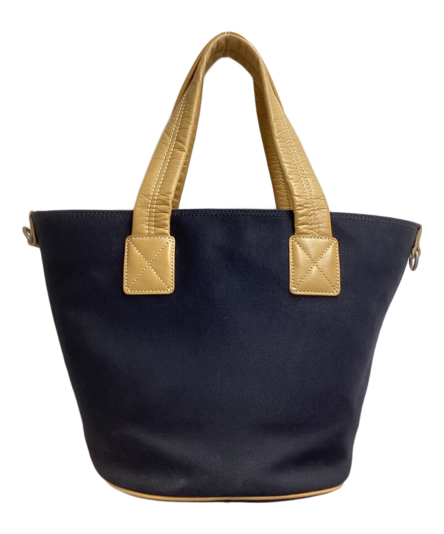 美品　レア　BURBERRY BLUE LABEL　ハンドバッグ　ウール　レザー バーバリーブルーレーベル BURBERRY BLUE LABEL トートバッグ