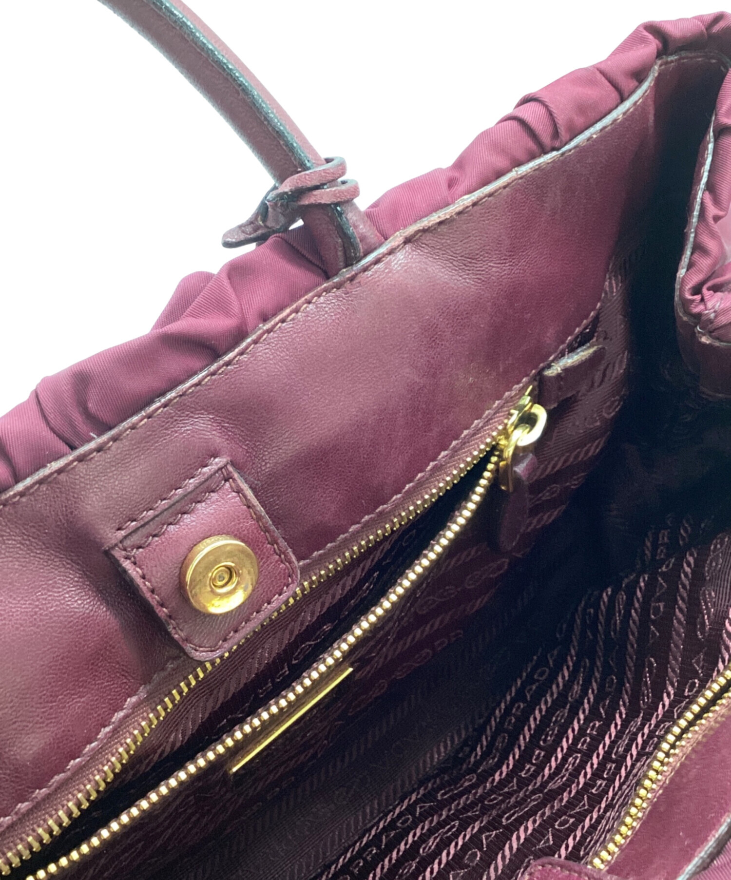 中古・古着通販】PRADA (プラダ) フリルバッグ BN1701 ピンク