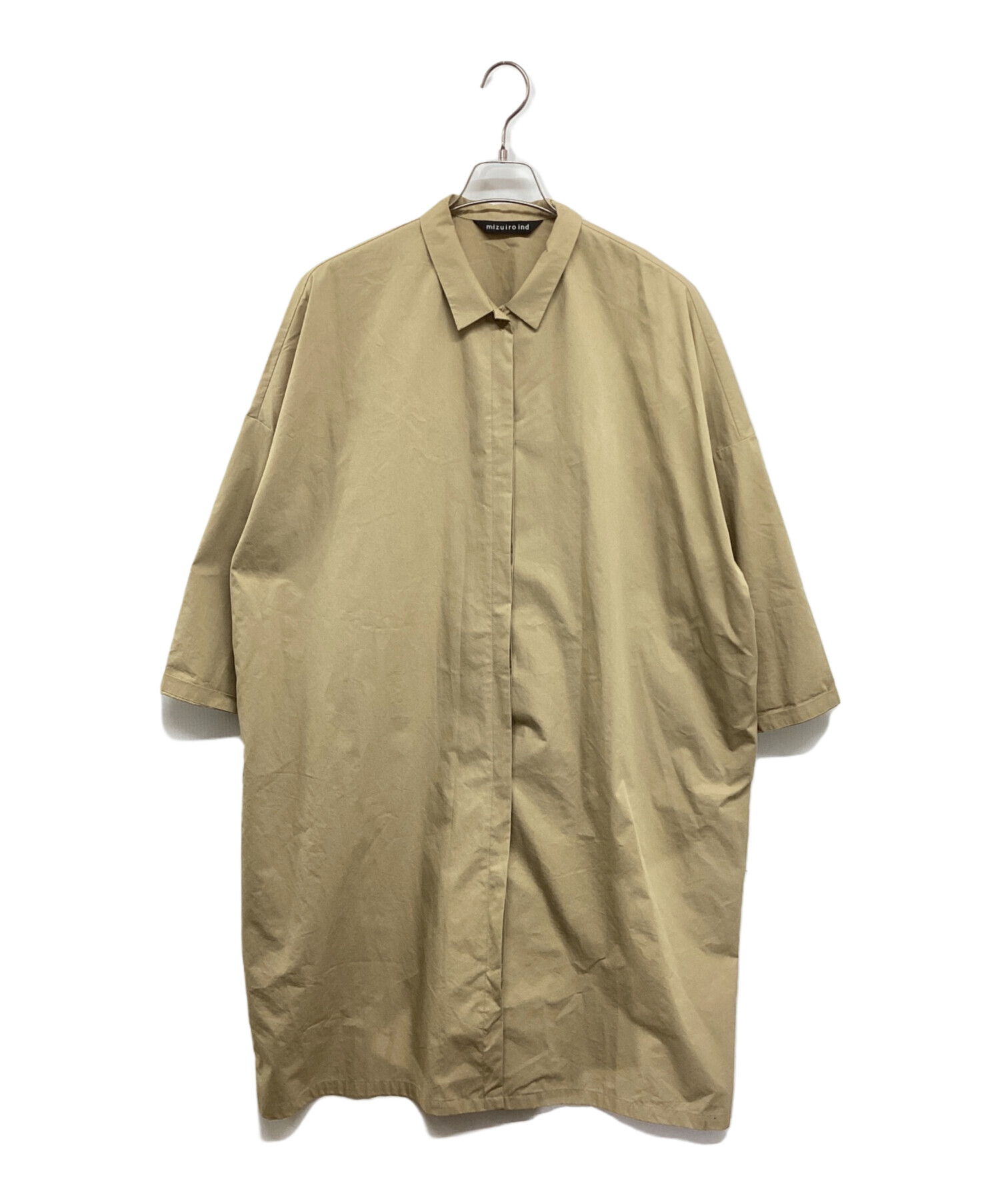 中古・古着通販】mizuiro-ind (ミズイロインド) 比翼ワイドシャツ