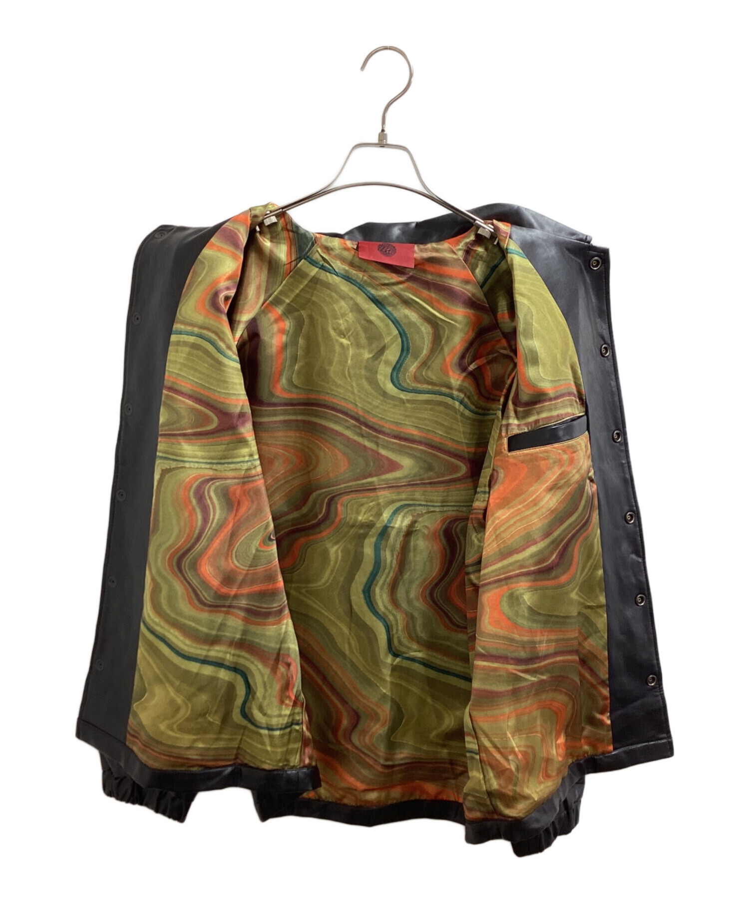 希少品 DWS KAZOKU LEATHER COACH JKT Mサイズ 中古・古着通販】DWS (ディーダブリューエス) KAZOKU LEATHER COACH